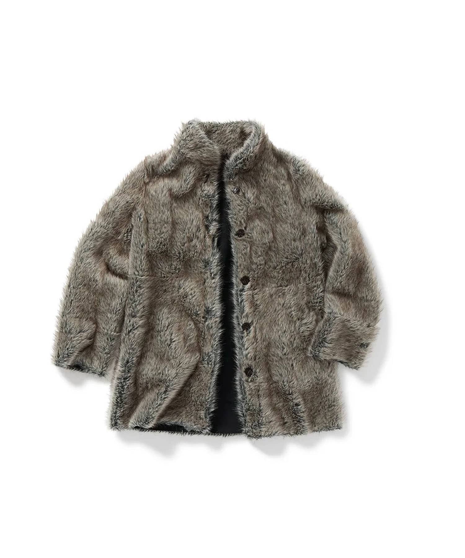 Paneled Reversible Fur Coat PERVERZE