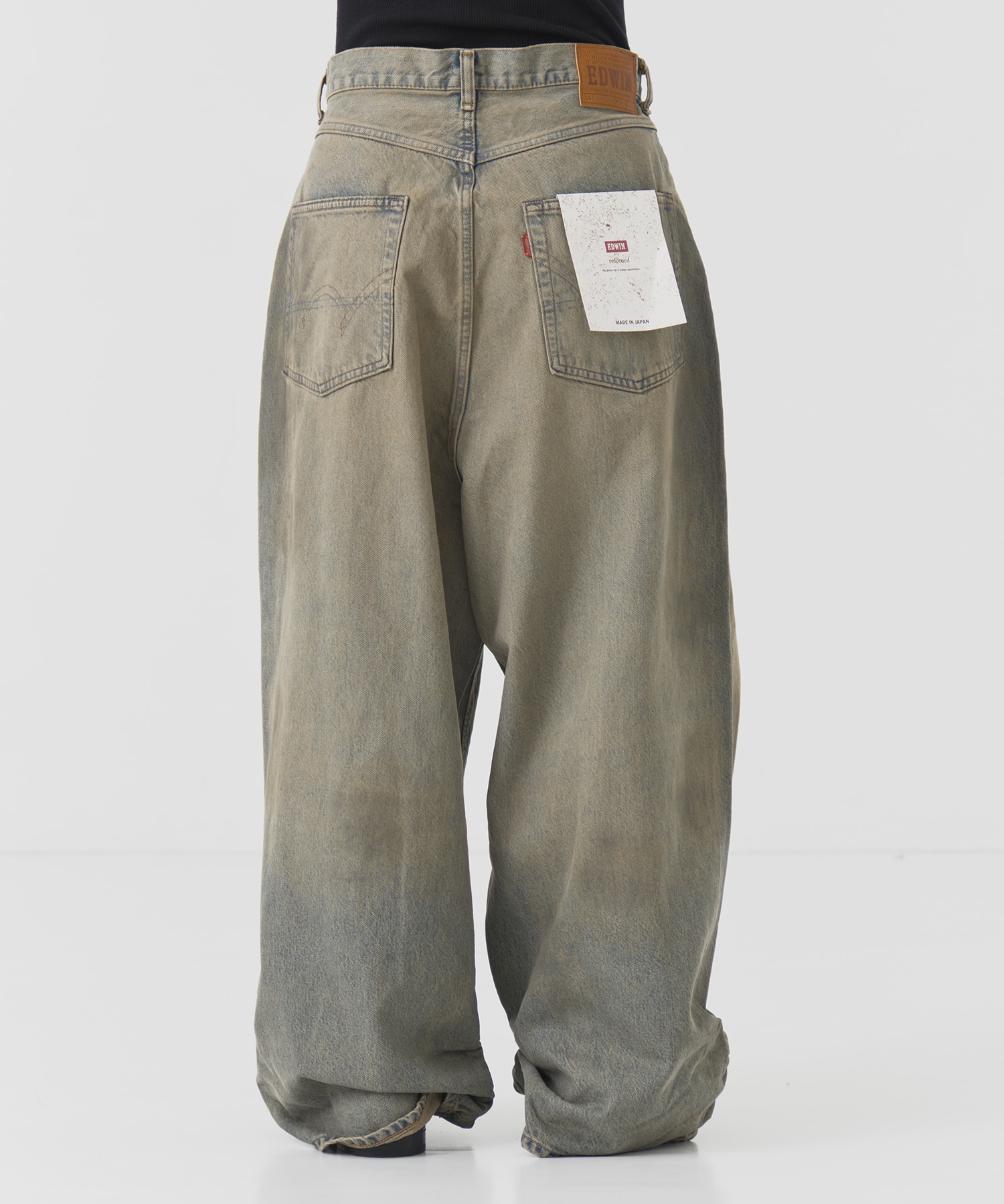 FRESH MAN DENIM WIDE PANTS by EDWIN USED refomed