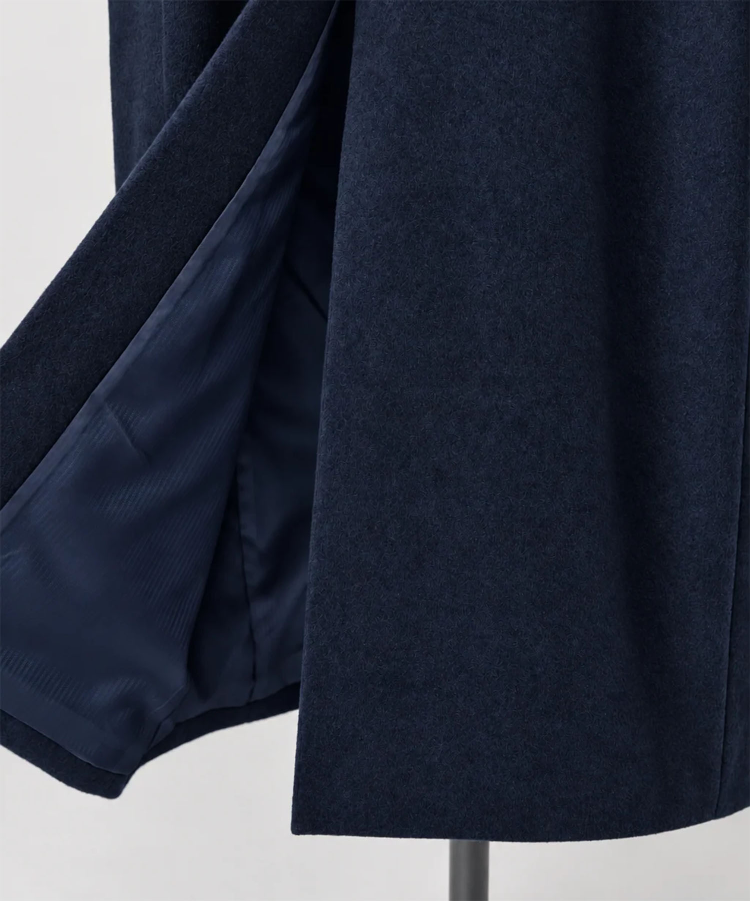 single-breasted long coat/navy Knuth Marf