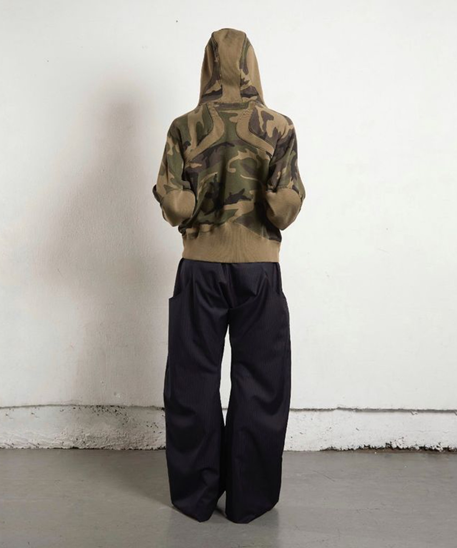 PANELLED ZIP UP HOODIE NVRFRGT