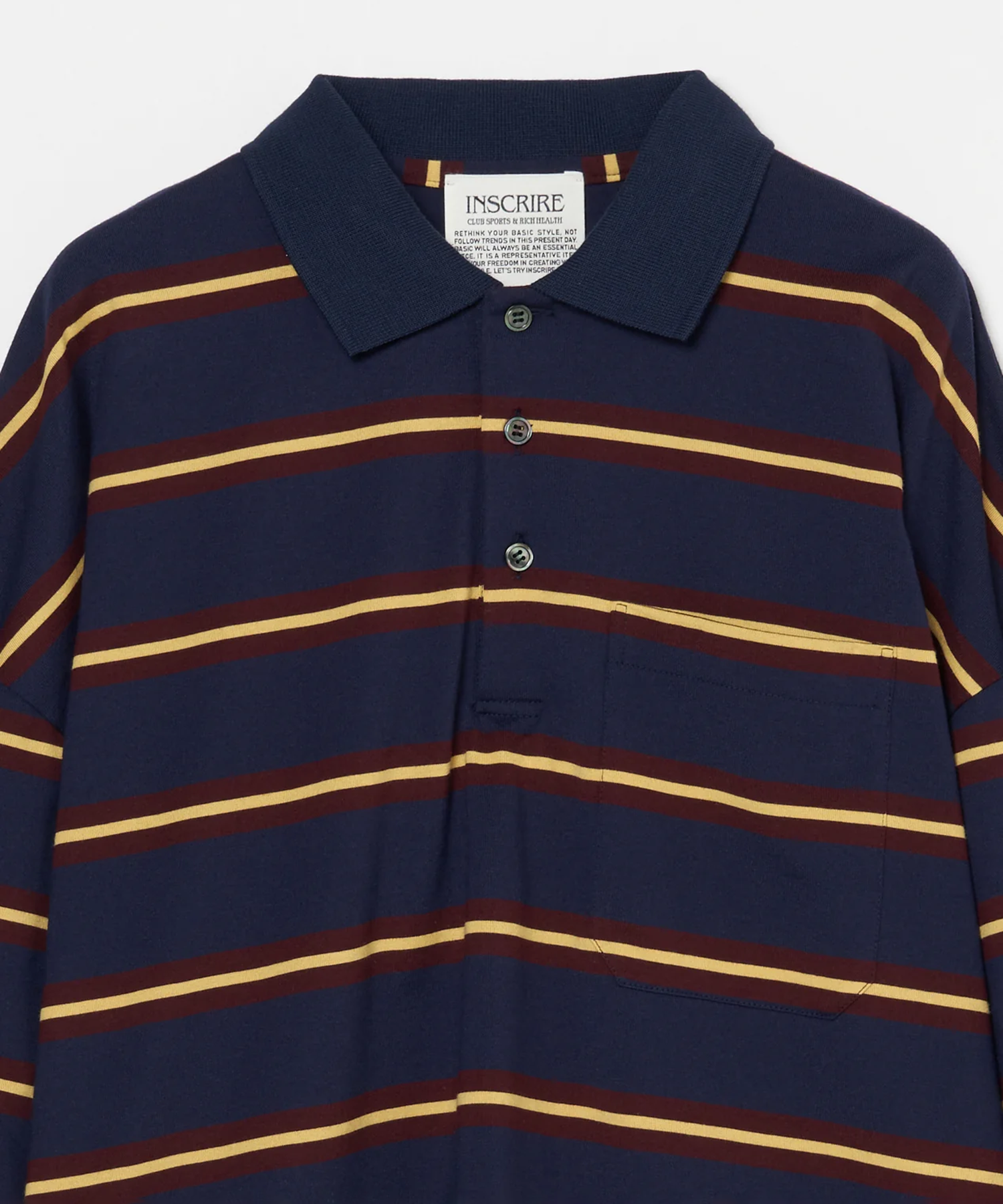 Border BIG Polo Shirt INSCRIRE