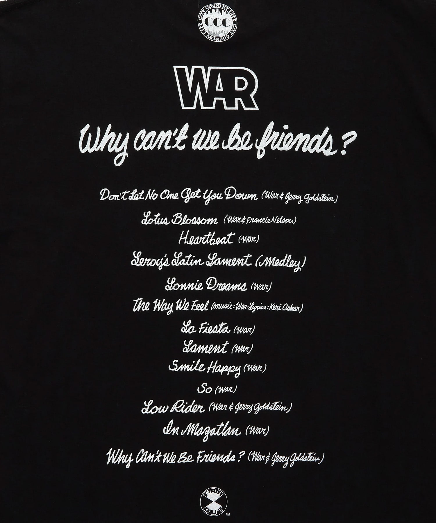 CITY COUNTRY CITYx WAR_COTTON POCKET T-SHIRT_WHY CANT WE BE CITY COUNTRY CITY