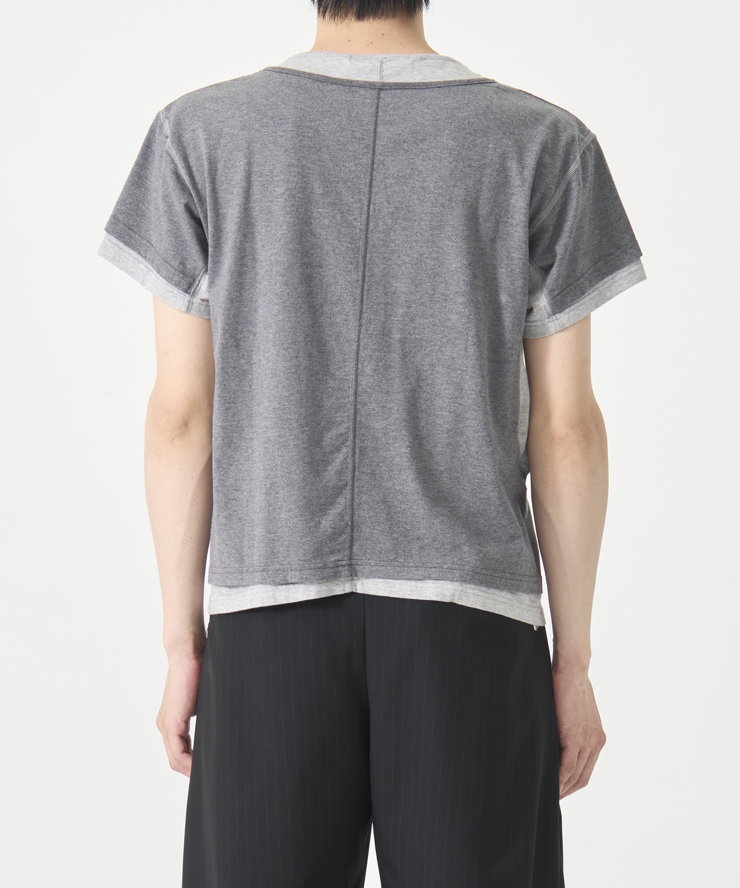 別注 LAYERD SHORT SLEEVE T-SHIRT NVRFRGT