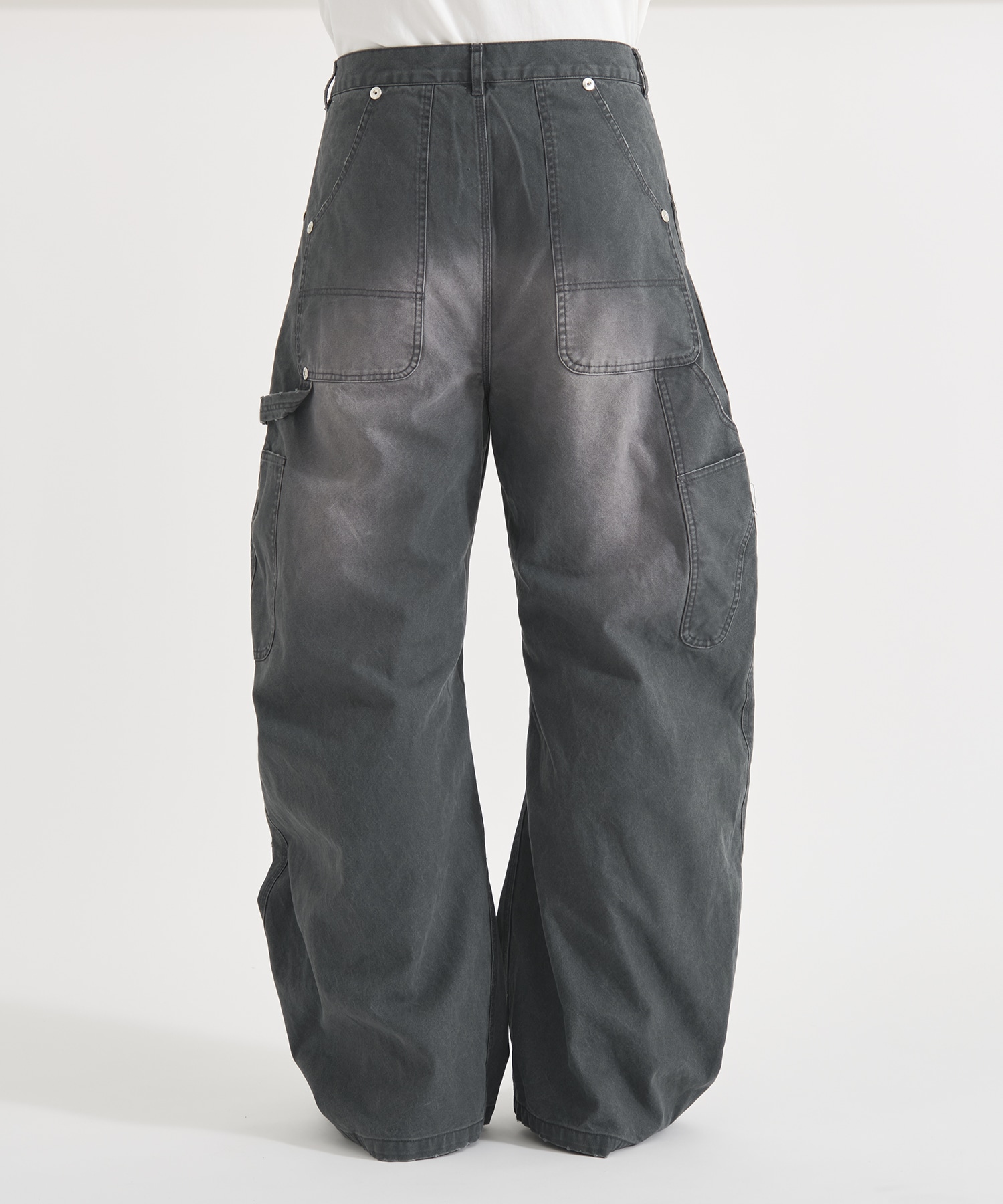 DUCK DOUBLE KNEE CURVED LEG PANTS CONZ