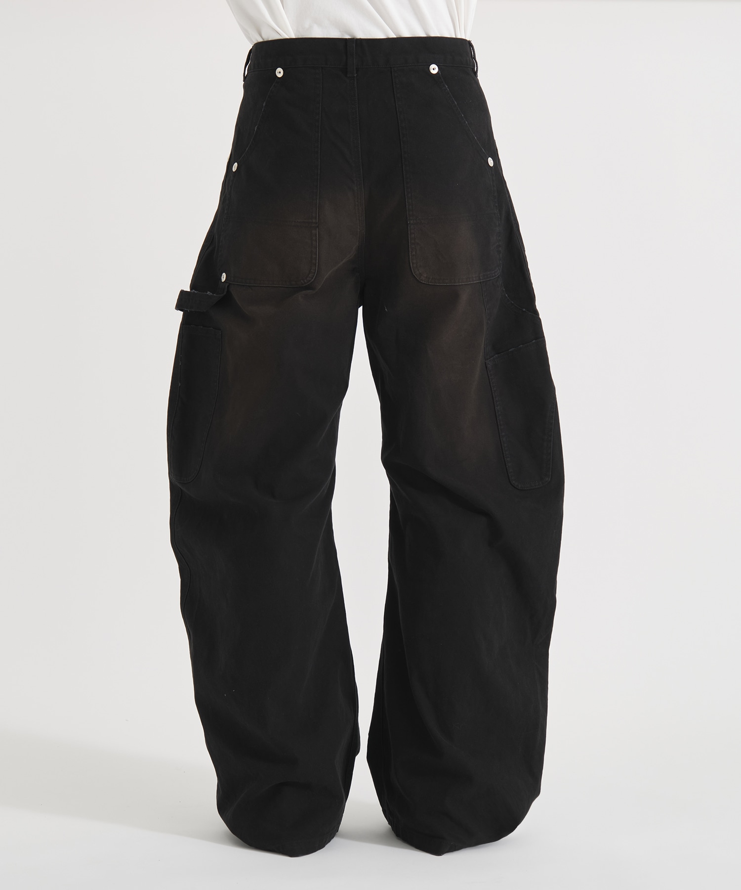 DUCK DOUBLE KNEE CURVED LEG PANTS CONZ