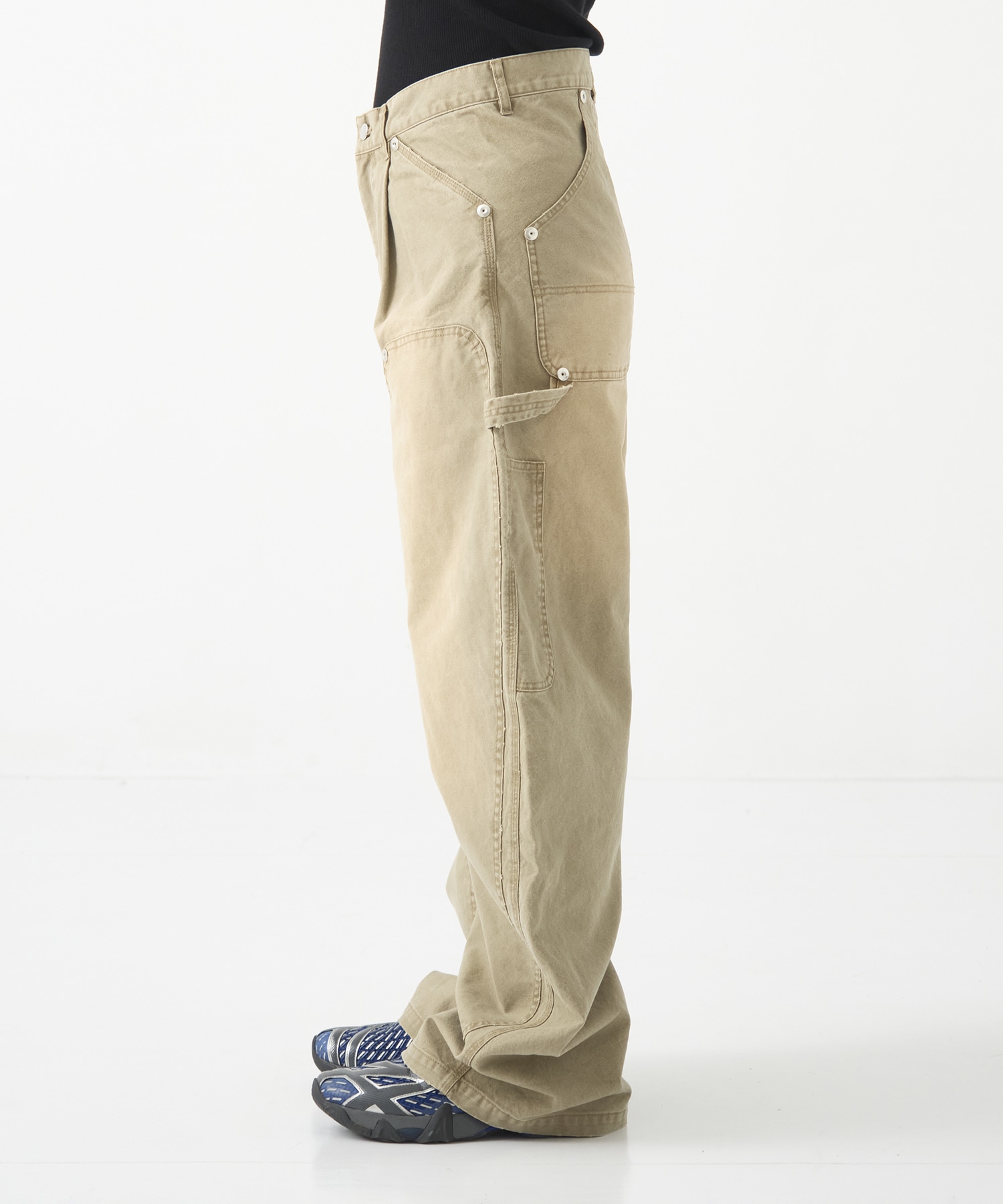 DUCK DOUBLE KNEE CURVED LEG PANTS CONZ