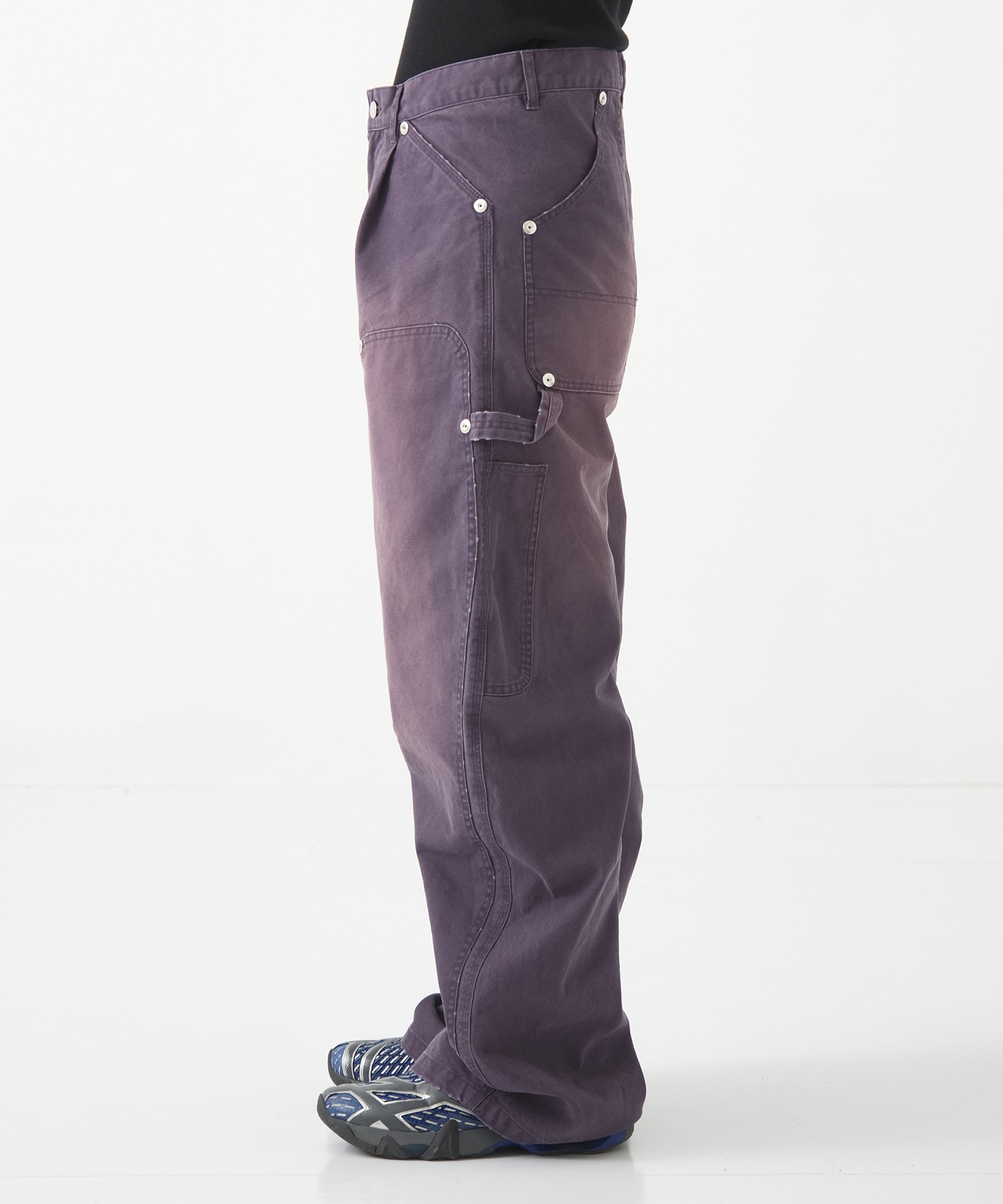 DUCK DOUBLE KNEE CURVED LEG PANTS CONZ