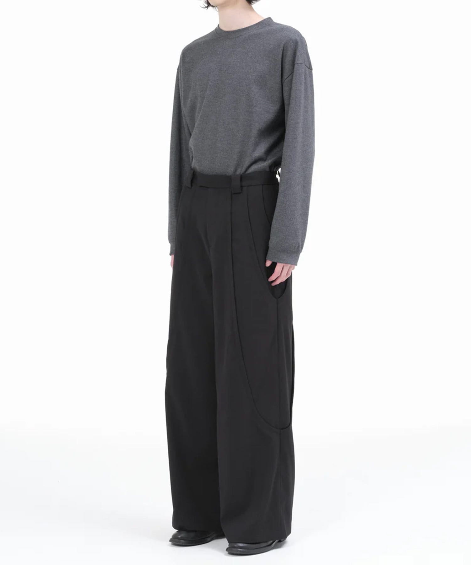 TUCK WIDE PANTS GOAT ESSENCE