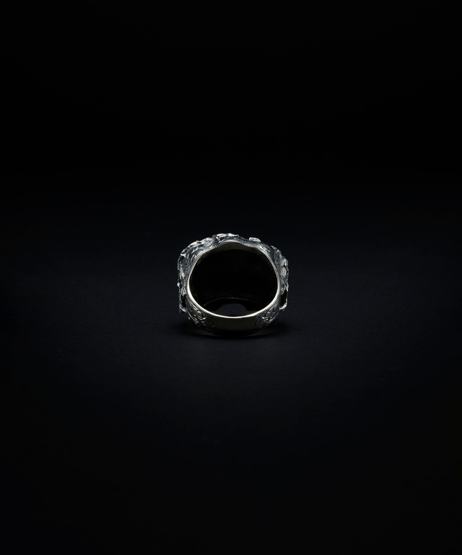 Engraved Calvary Skull Ring Antidote BUYERS CLUB