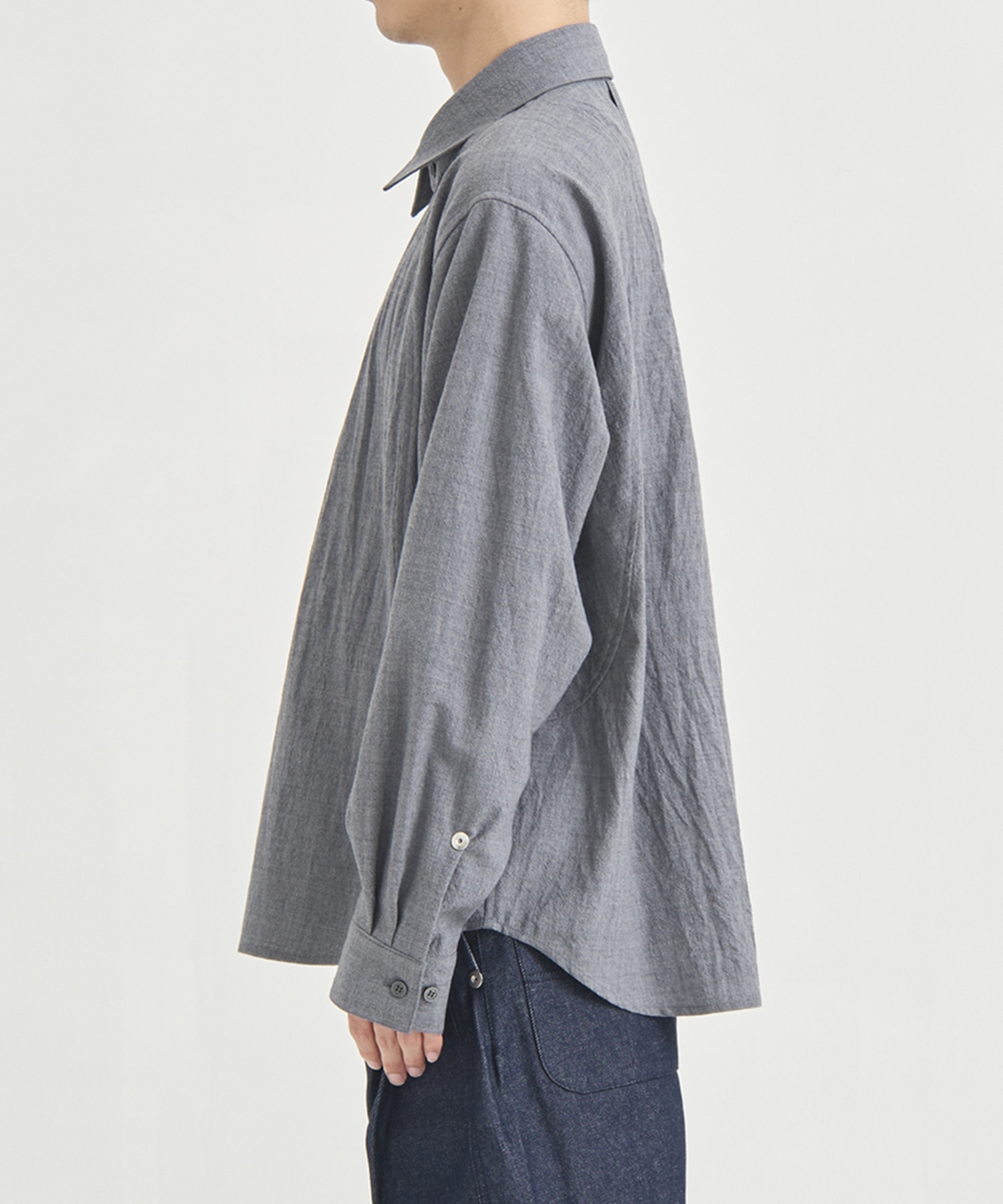 COMPACT FIT WOOL PANEL SHIRT CONZ