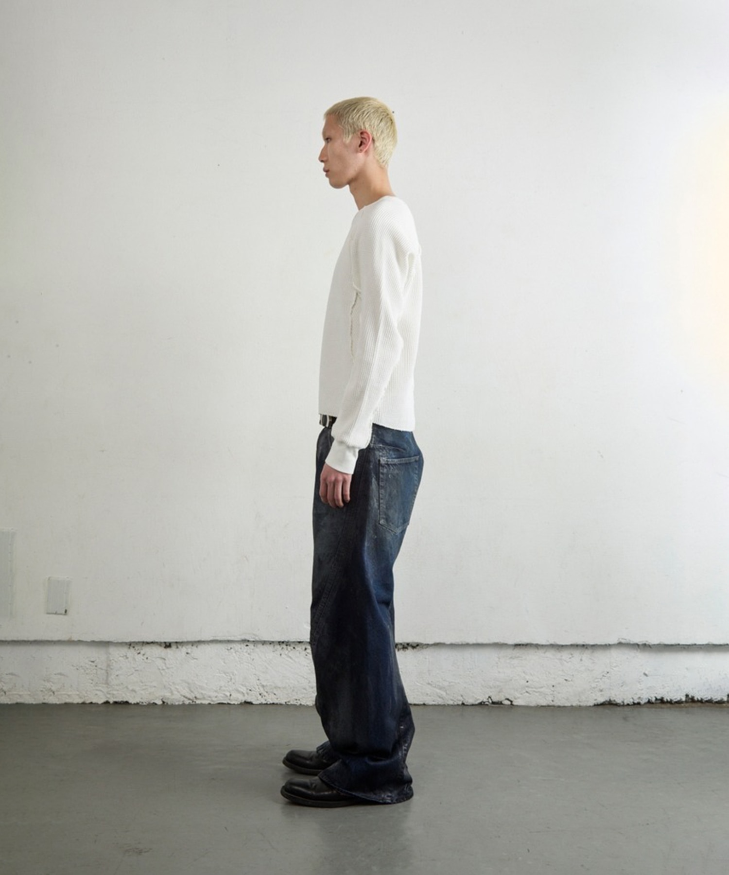 WAFFLE THERMAL LONG SLEEVE T-SHIRT NVRFRGT