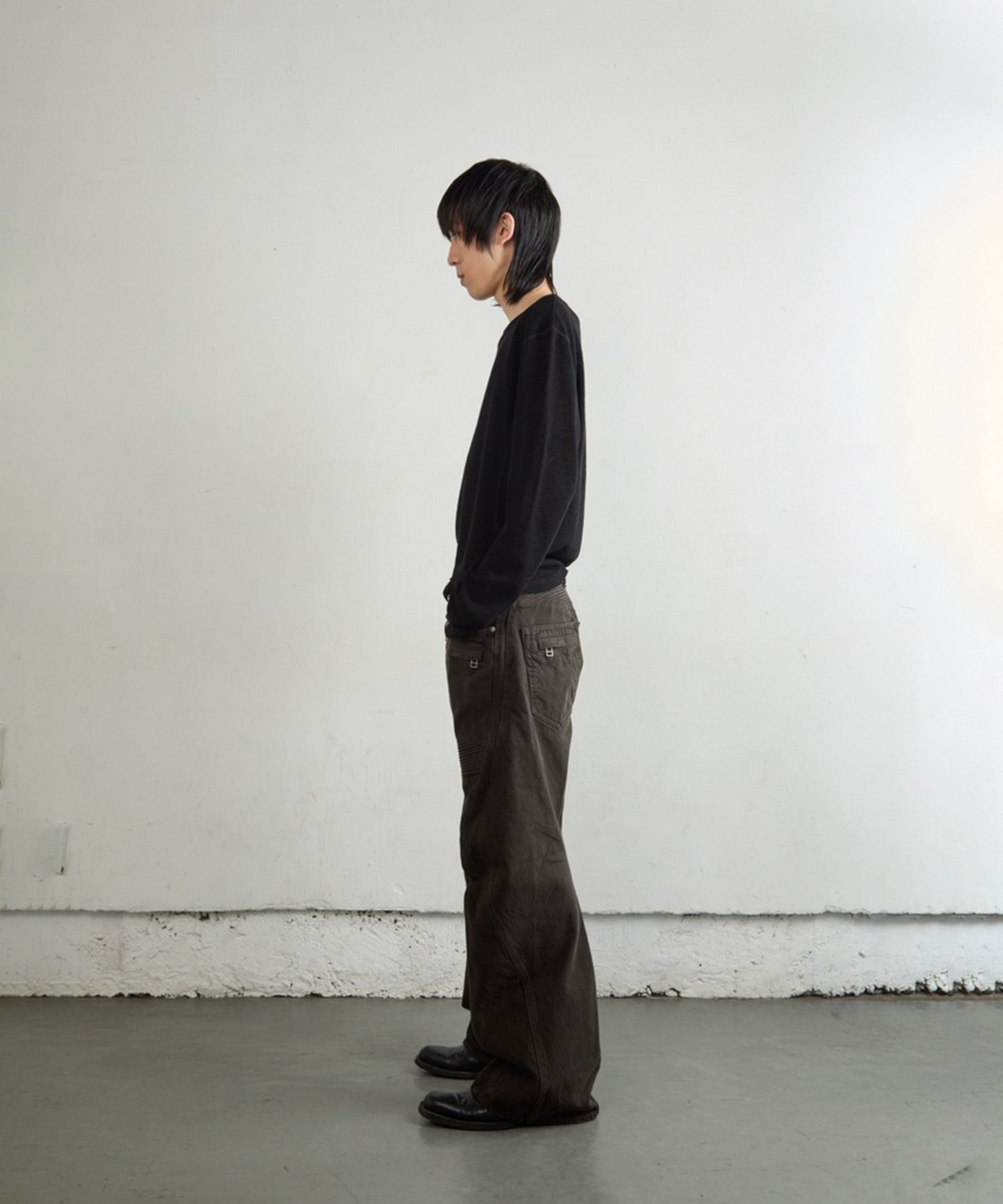 DOUBLE LAYERED LONG SLEEVE T SHIRT NVRFRGT