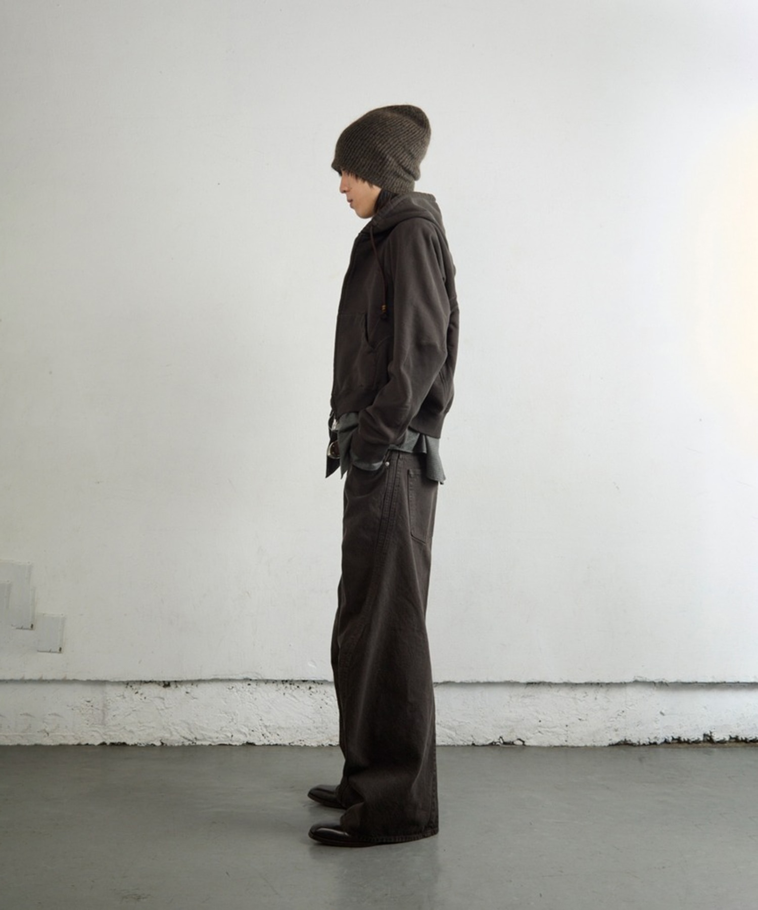 PANELLED ZIP UP HOODIE NVRFRGT