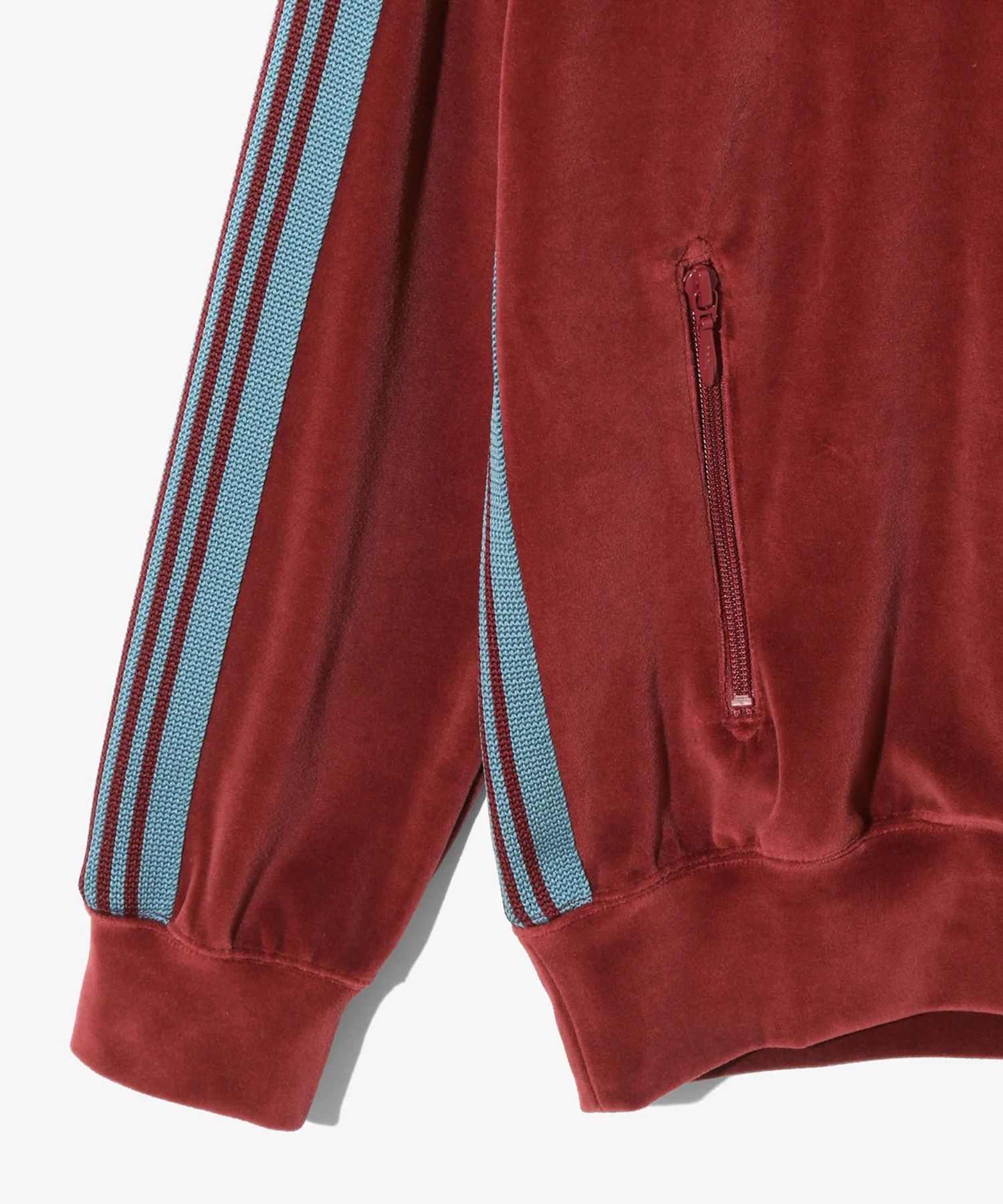 Rib Collar Track Jacket C/PE Velour Needles