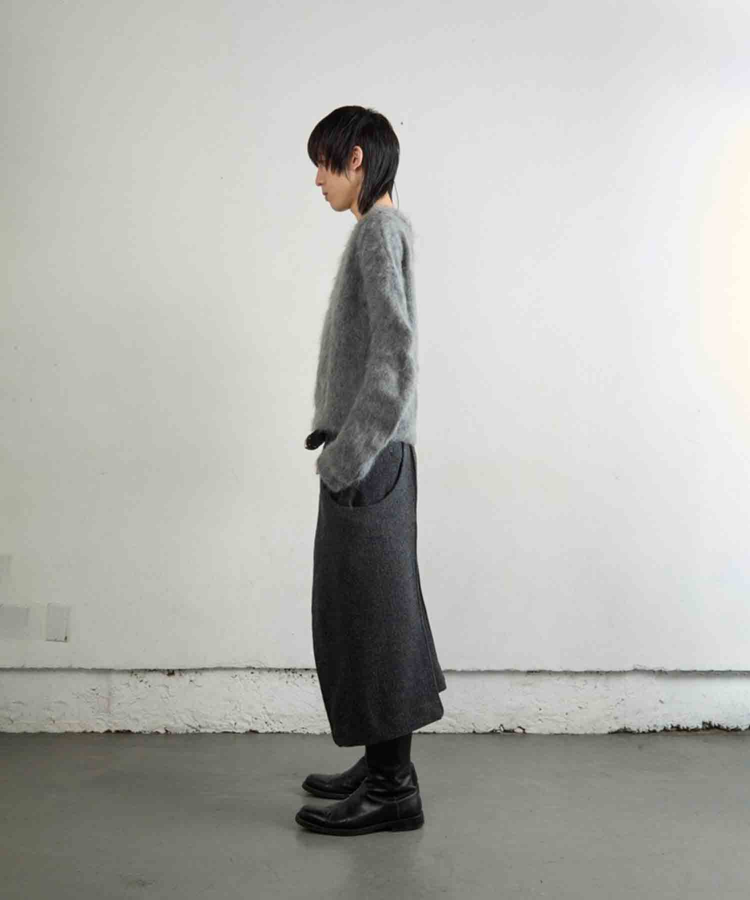 BRUSHED MOHAIR V-NECK SWEATER NVRFRGT