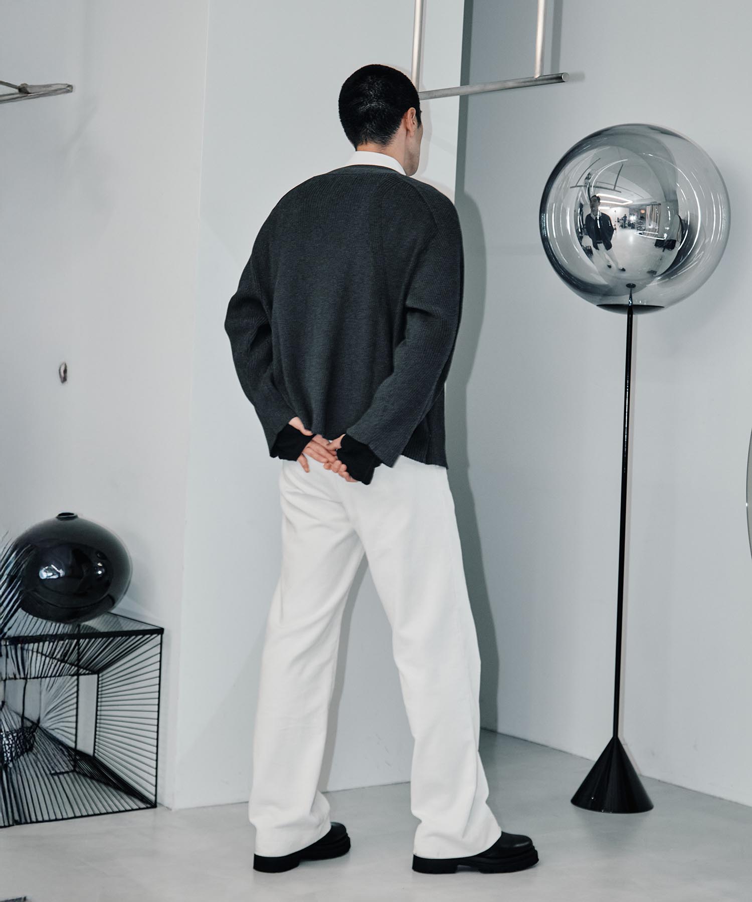 RIB OVER SIZE CARDIGAN CONZ