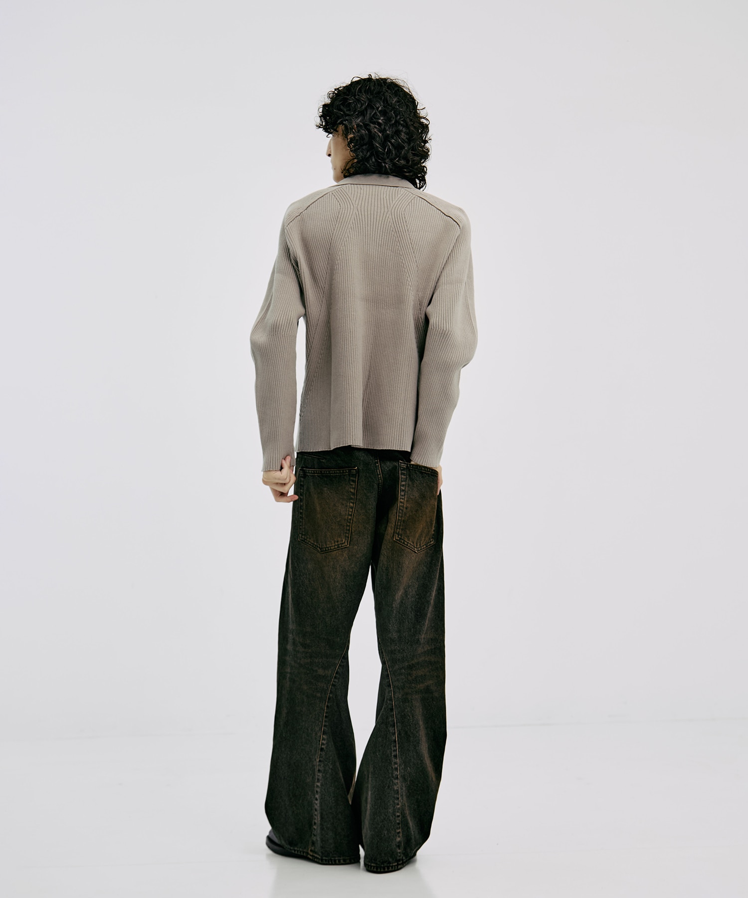 RIBBED SHIRT CARDIGAN CONZ