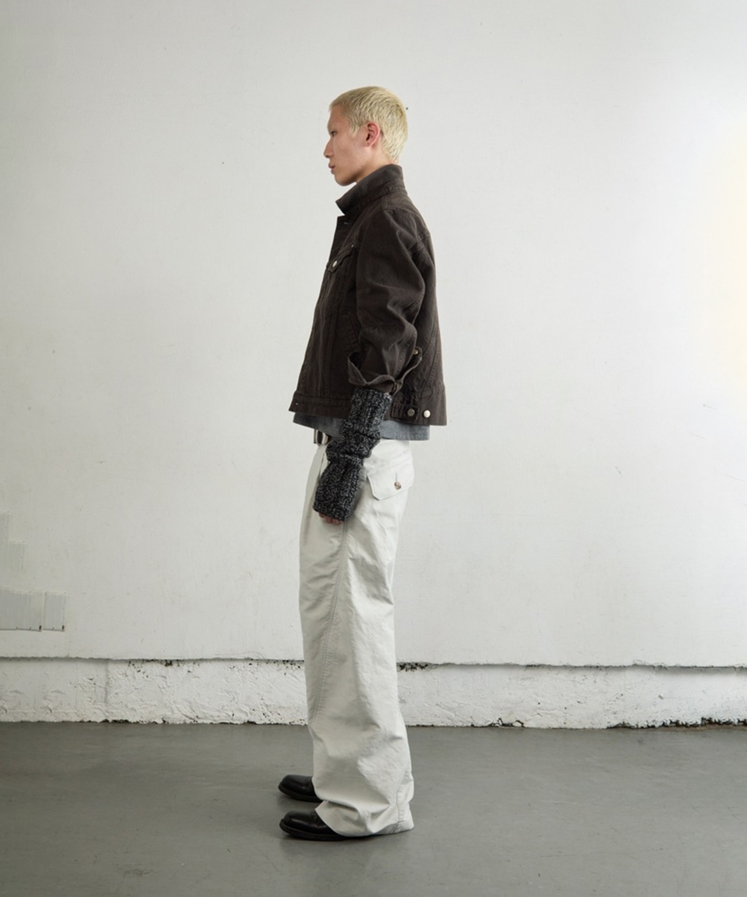TUCKED WIDE LEG TROUSERS NVRFRGT