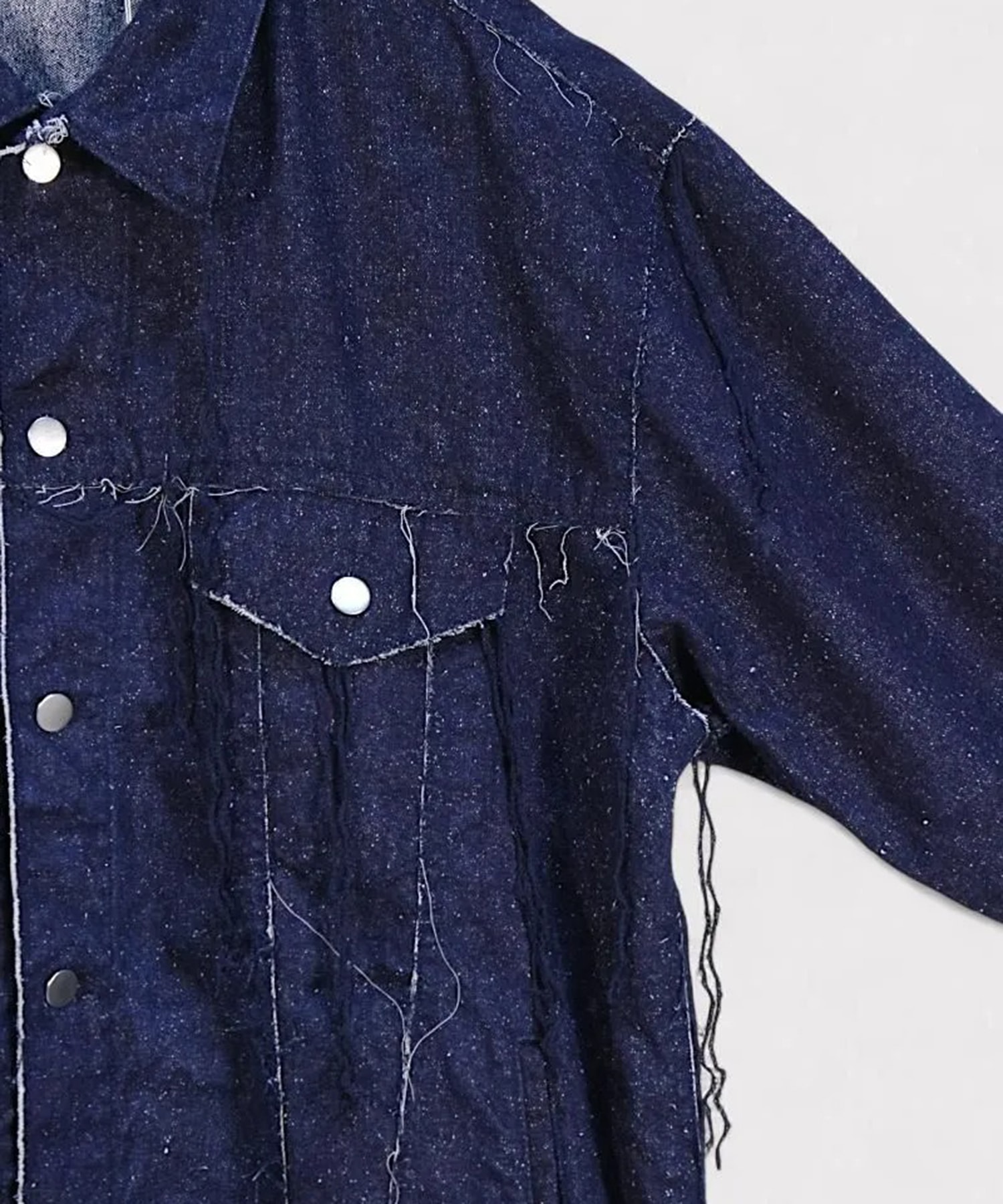 SILK DENIM JACKET Midorikawa
