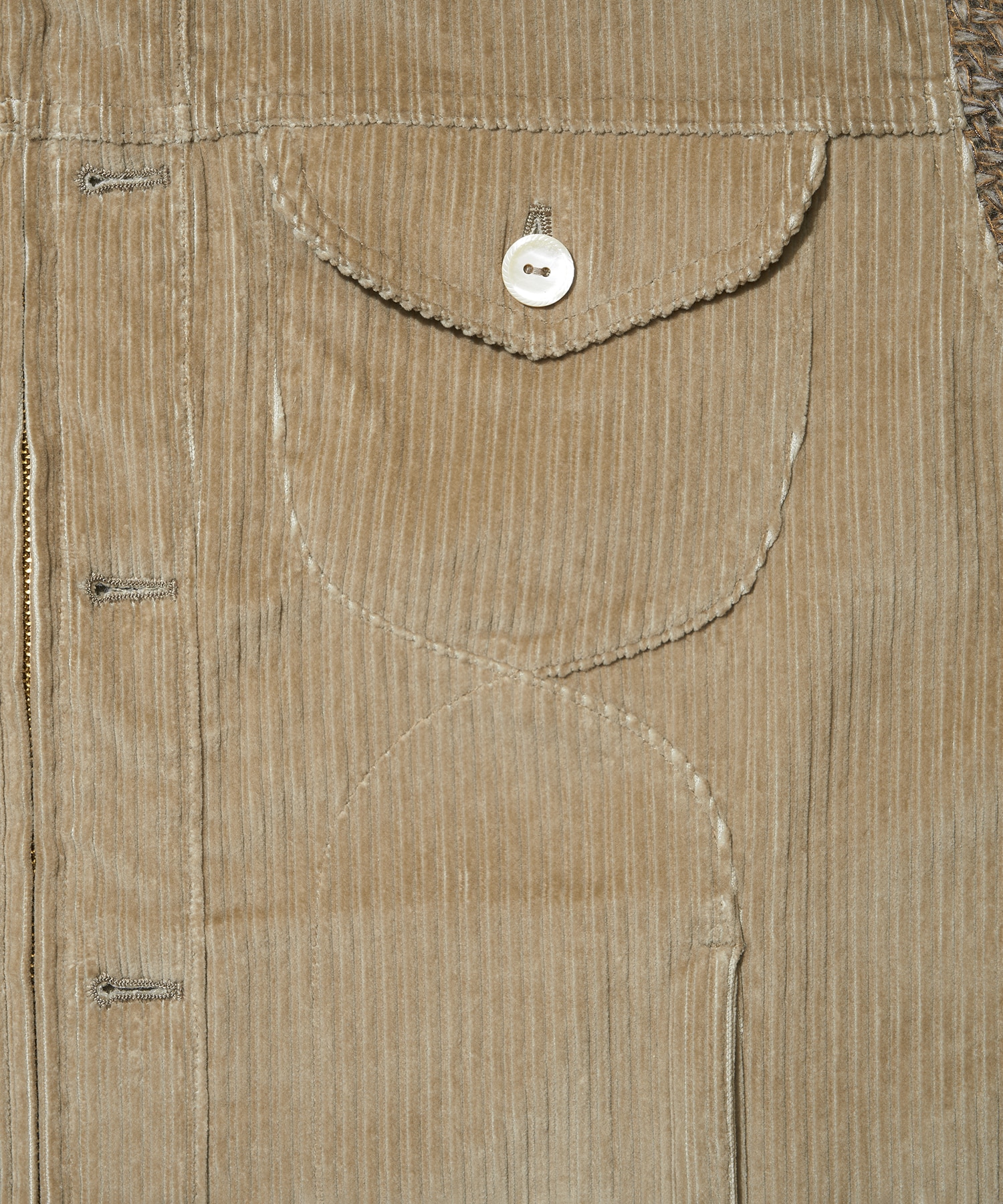 KNIT DOCKING WORK BLOUSON STEAF