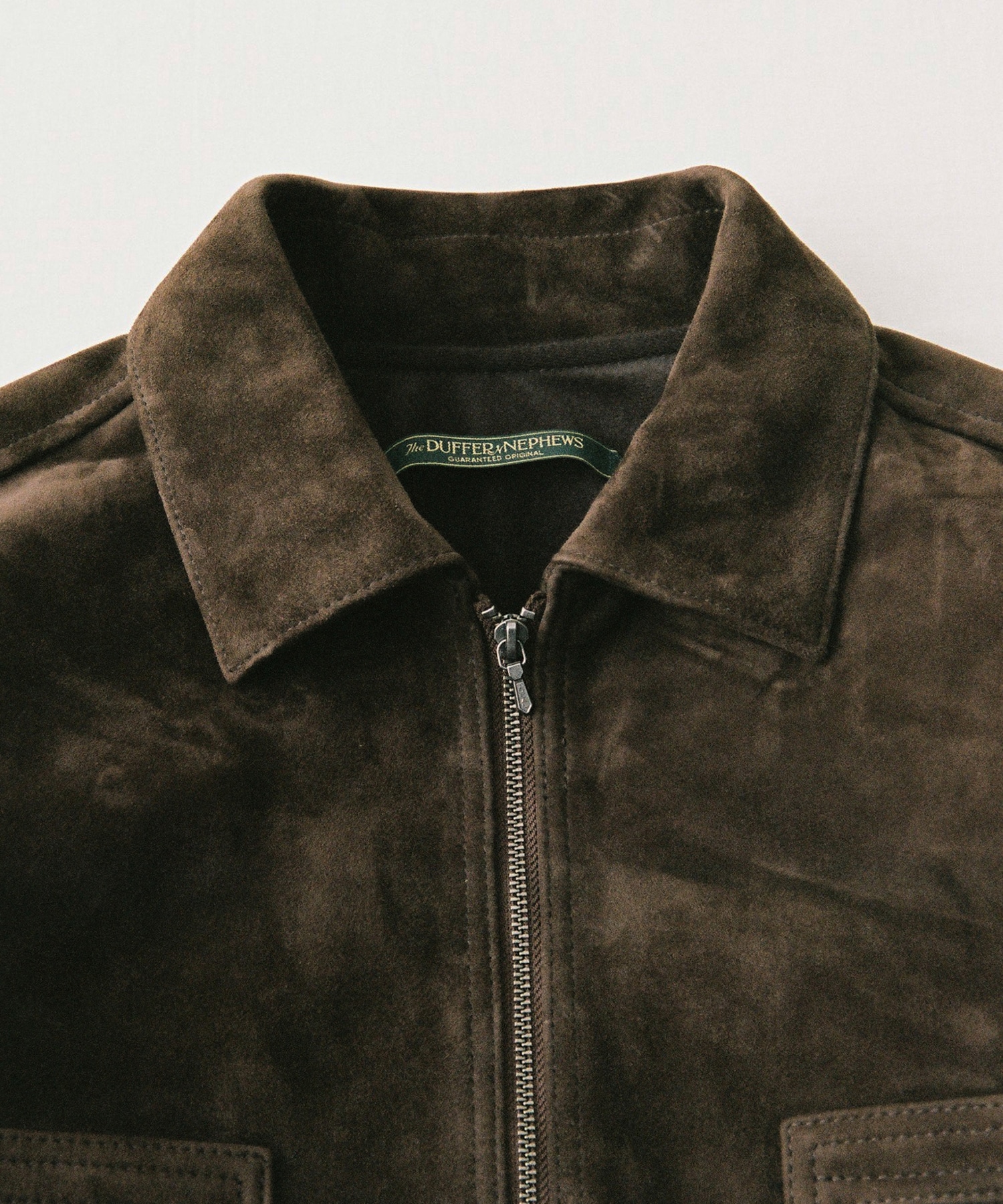 LEATHER SHIRT JACKET SUEDE The DUFFER N NEPHEWS