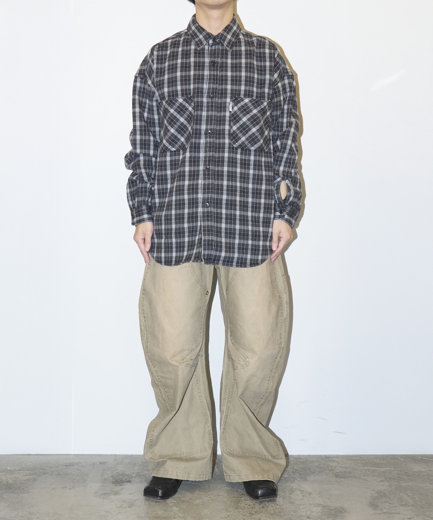 AD Processing Heavy Flannel Check L/S Shirt COOTIE PRODUCTIONS