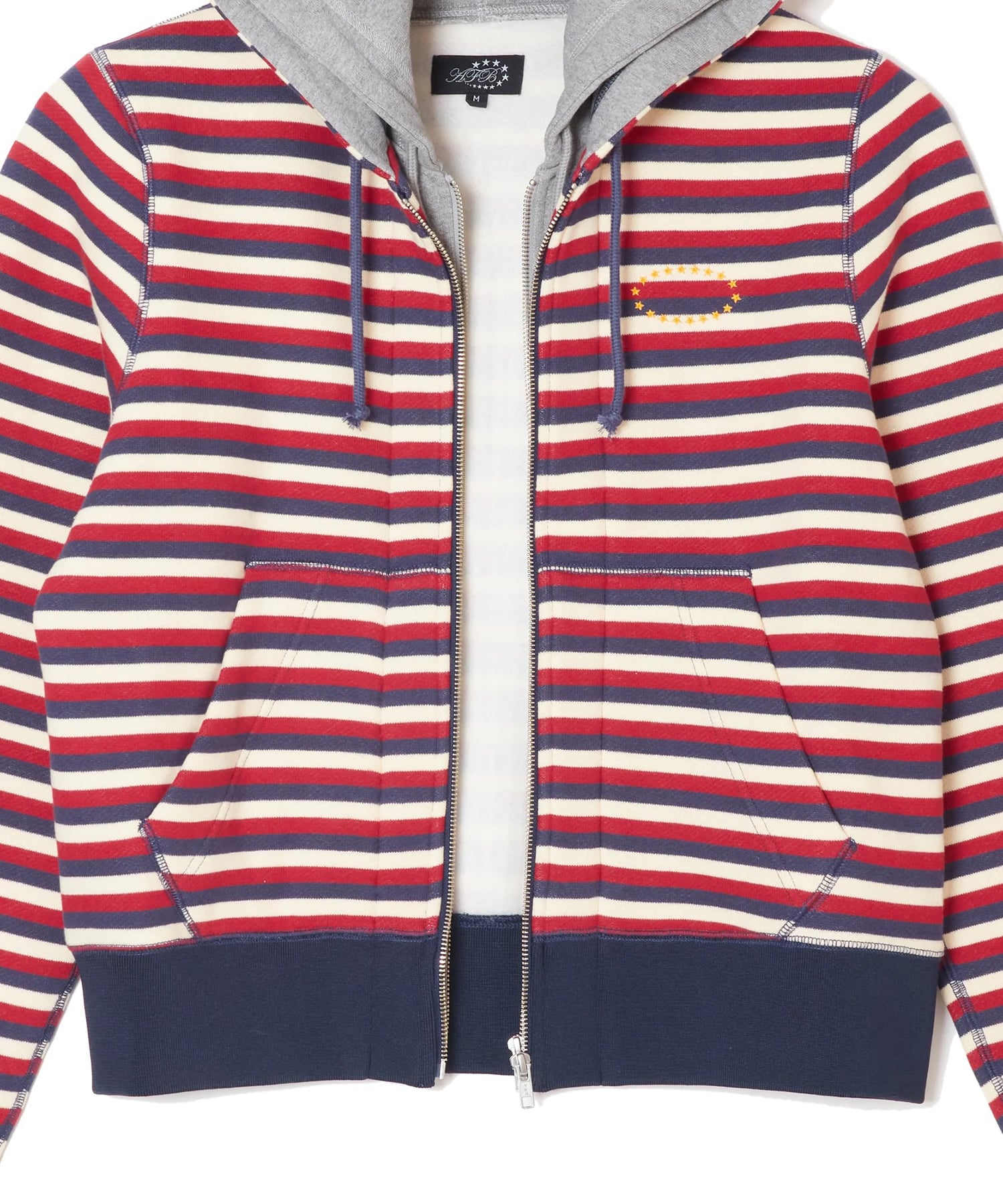 DOUBLE LAYERD ZIP UP HOODIE AFB