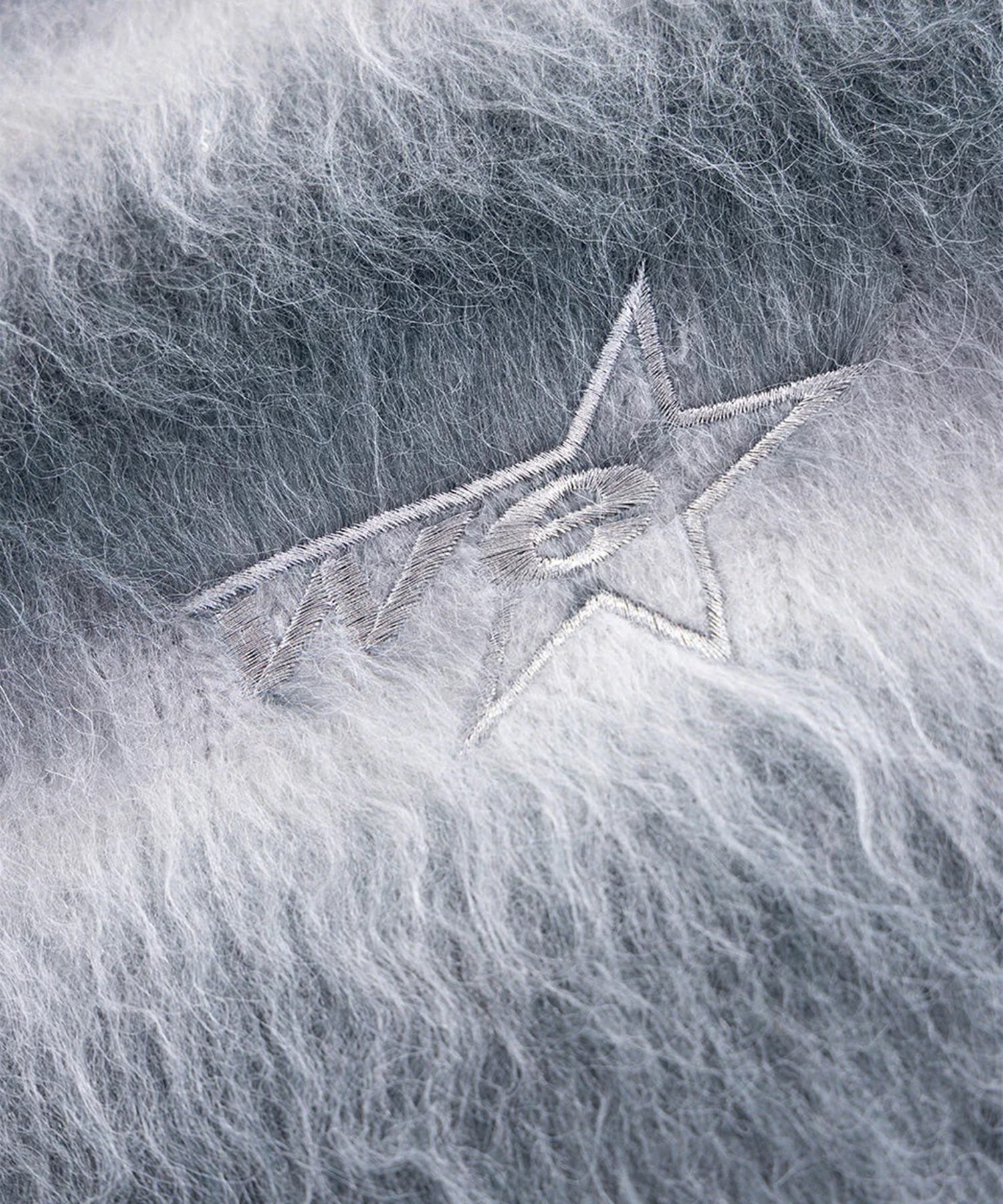 Gradation Mohair Zip Knit WOKE EDGE