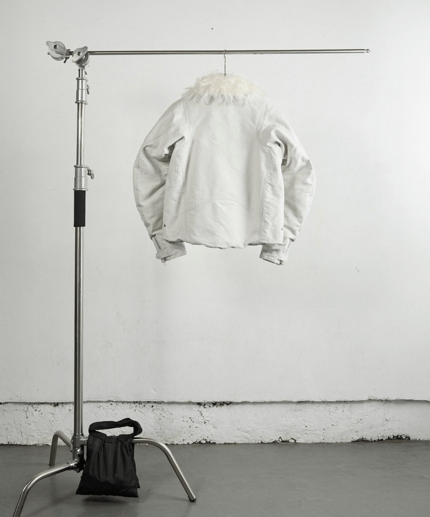 PADDED SHEARING COLLAR BIKER JACKET NVRFRGT