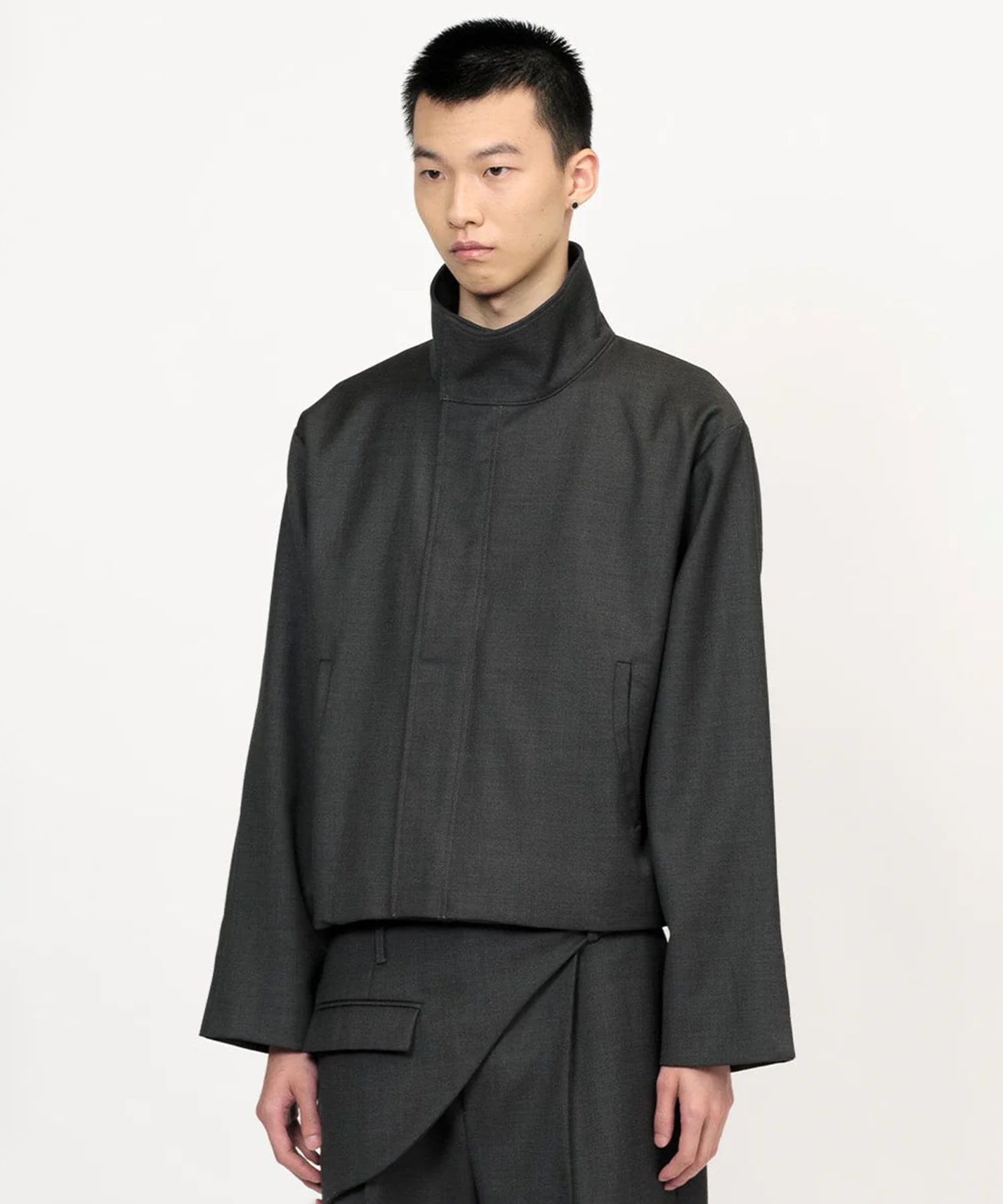 STAND COLLAR JACKET GOAT ESSENCE