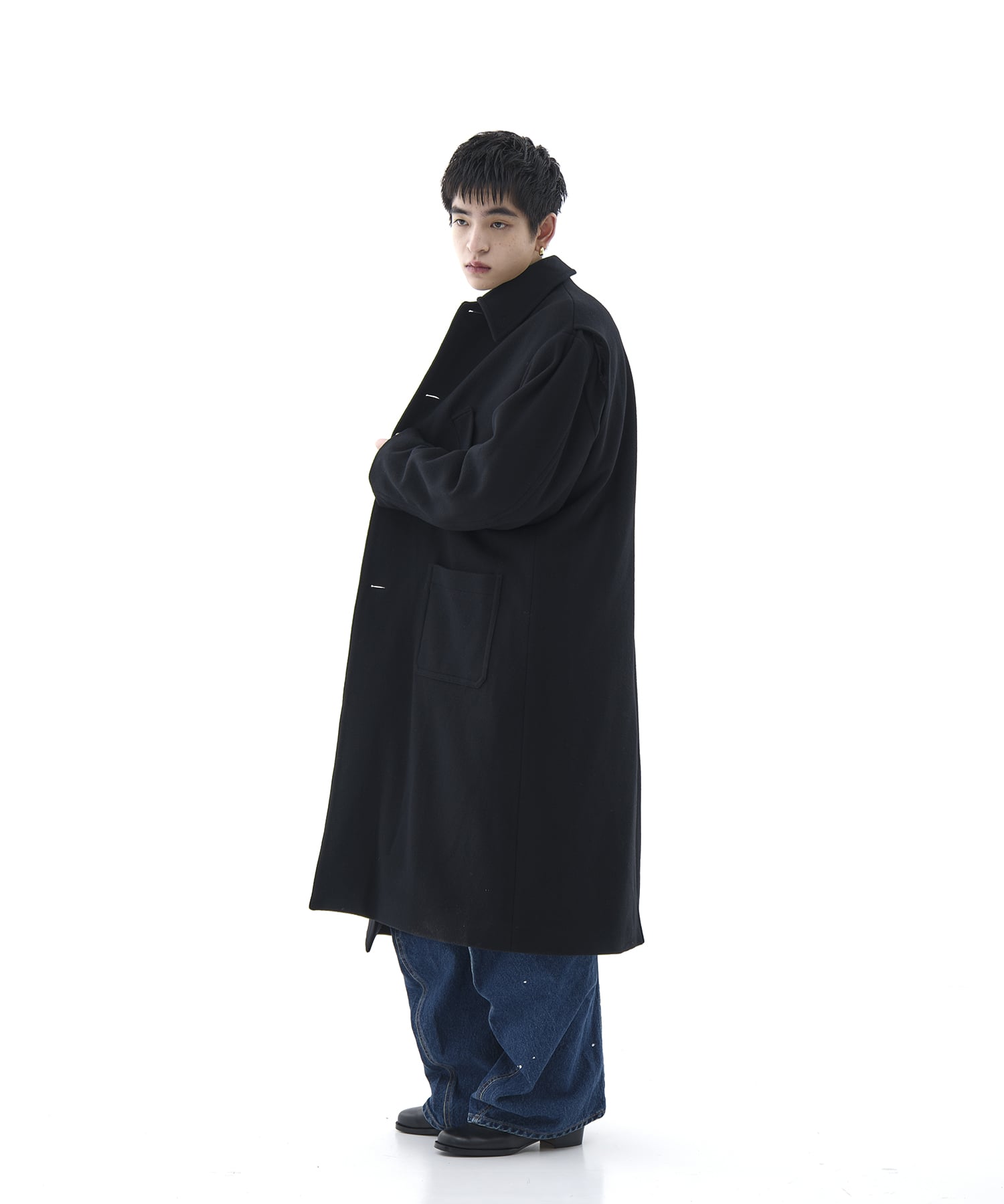 Bal Collar Wool Coat × CONZ MATSUFUJI