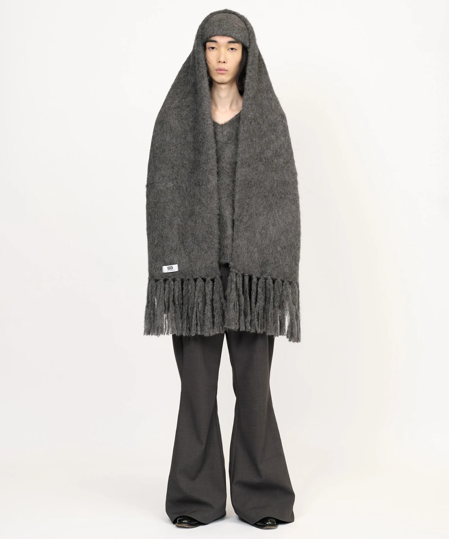 ALPACA FRINGE SCARF GOAT ESSENCE