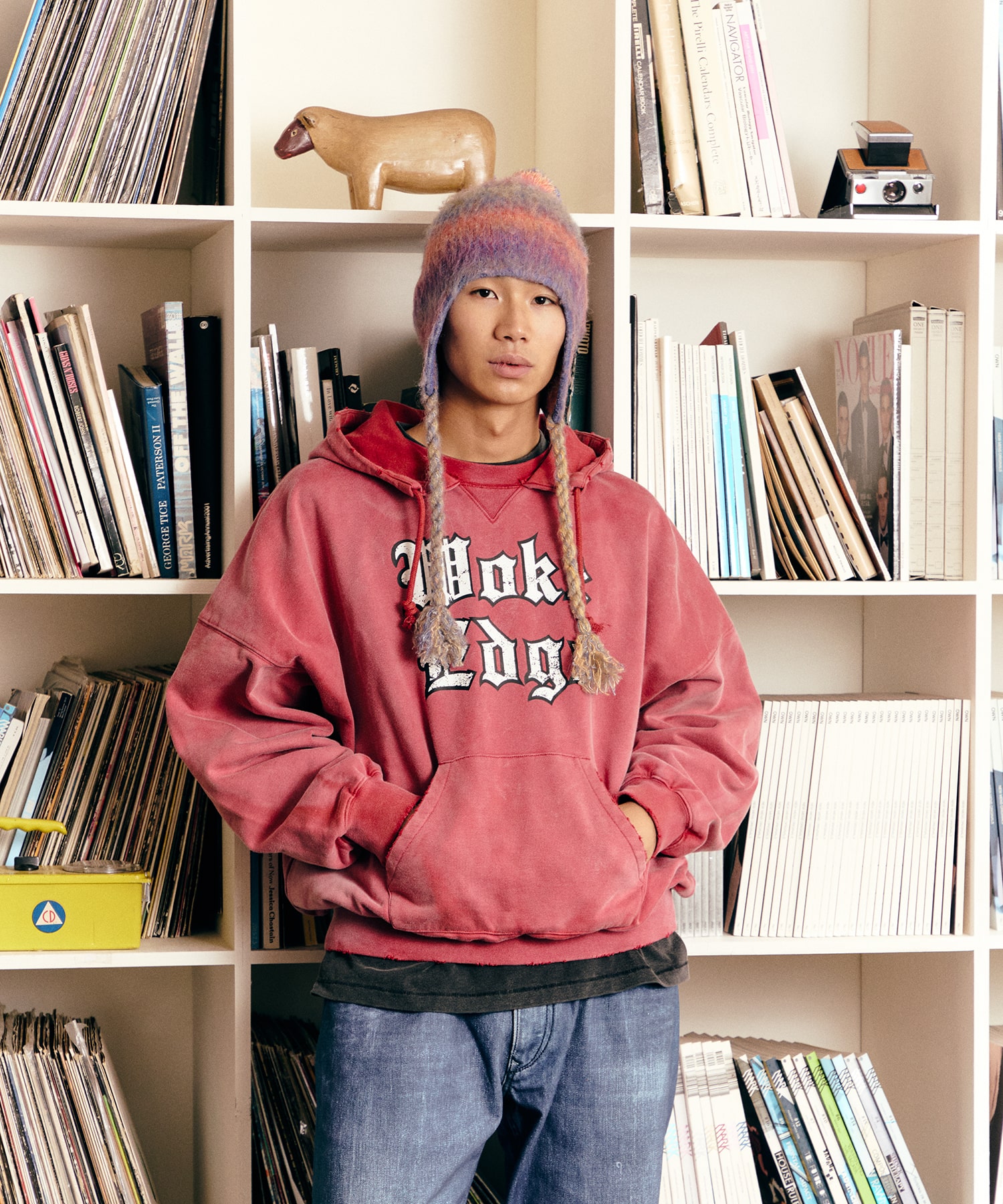 Gradation Mohair Pilot Cap WOKE EDGE