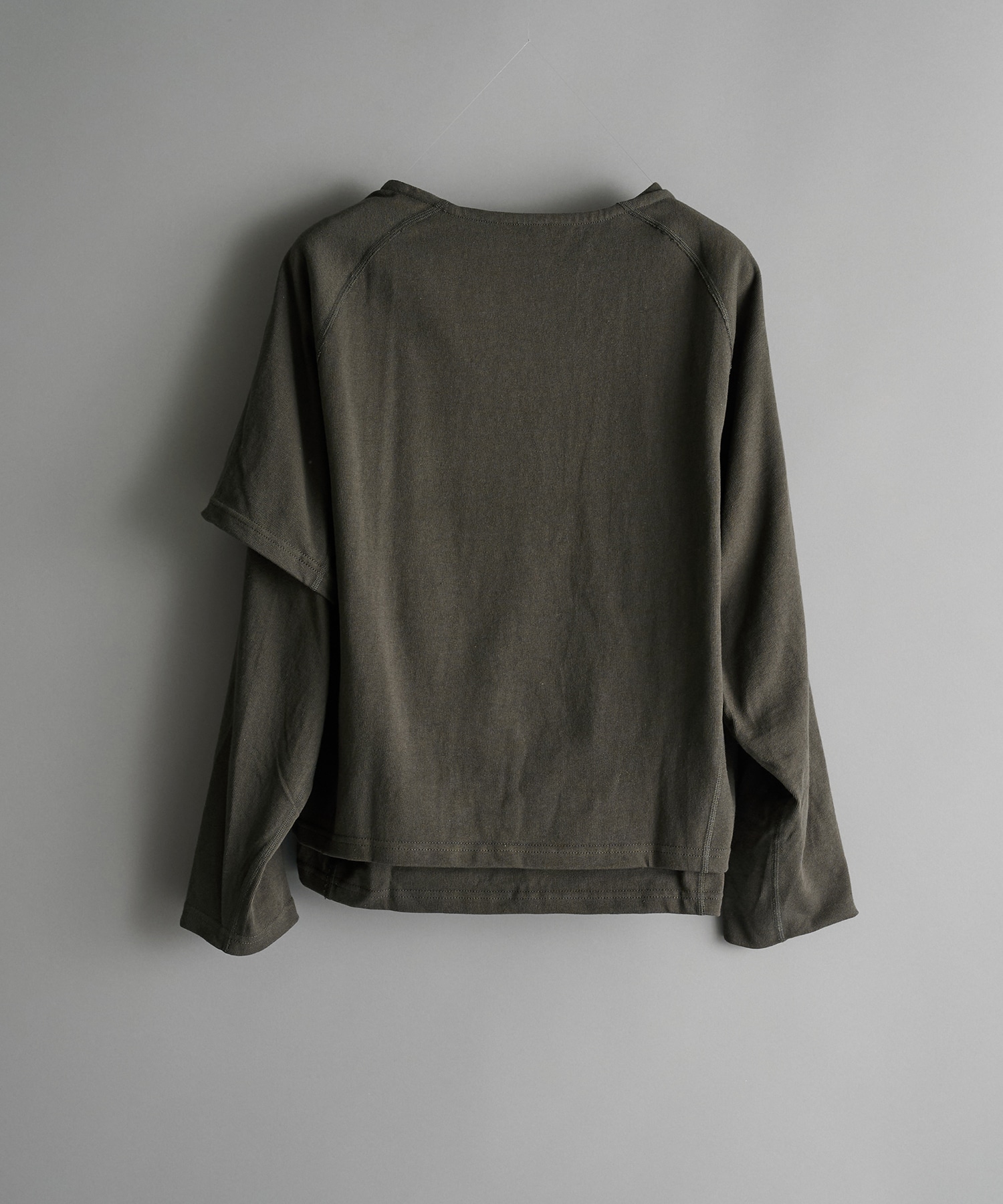One Side Half Long Sleeve T-Shirts Cotton  OPPOSE DUALITY