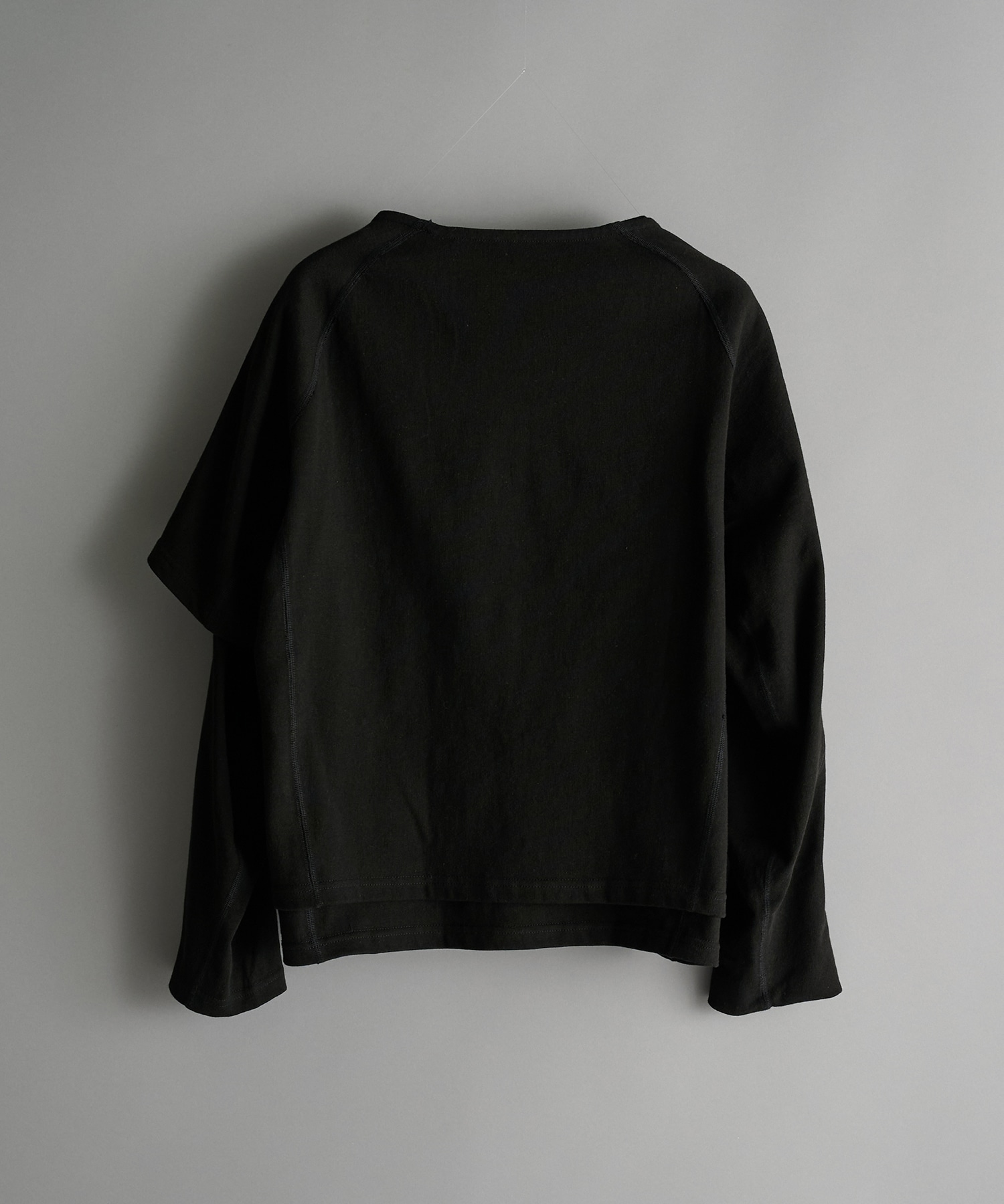 One Side Half Long Sleeve T-Shirts Cotton  OPPOSE DUALITY