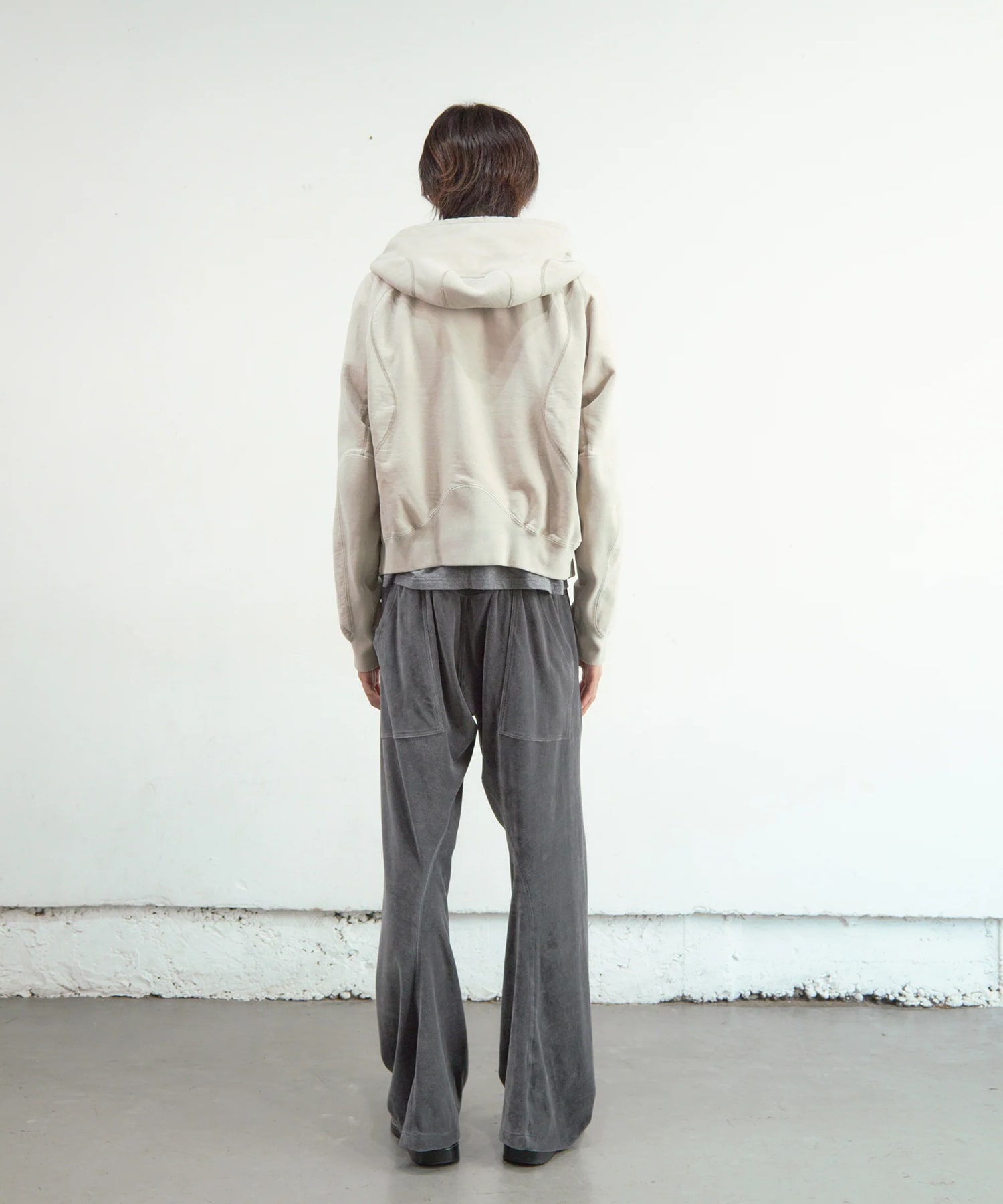 PANELED ZIP UP HOODIE NVRFRGT