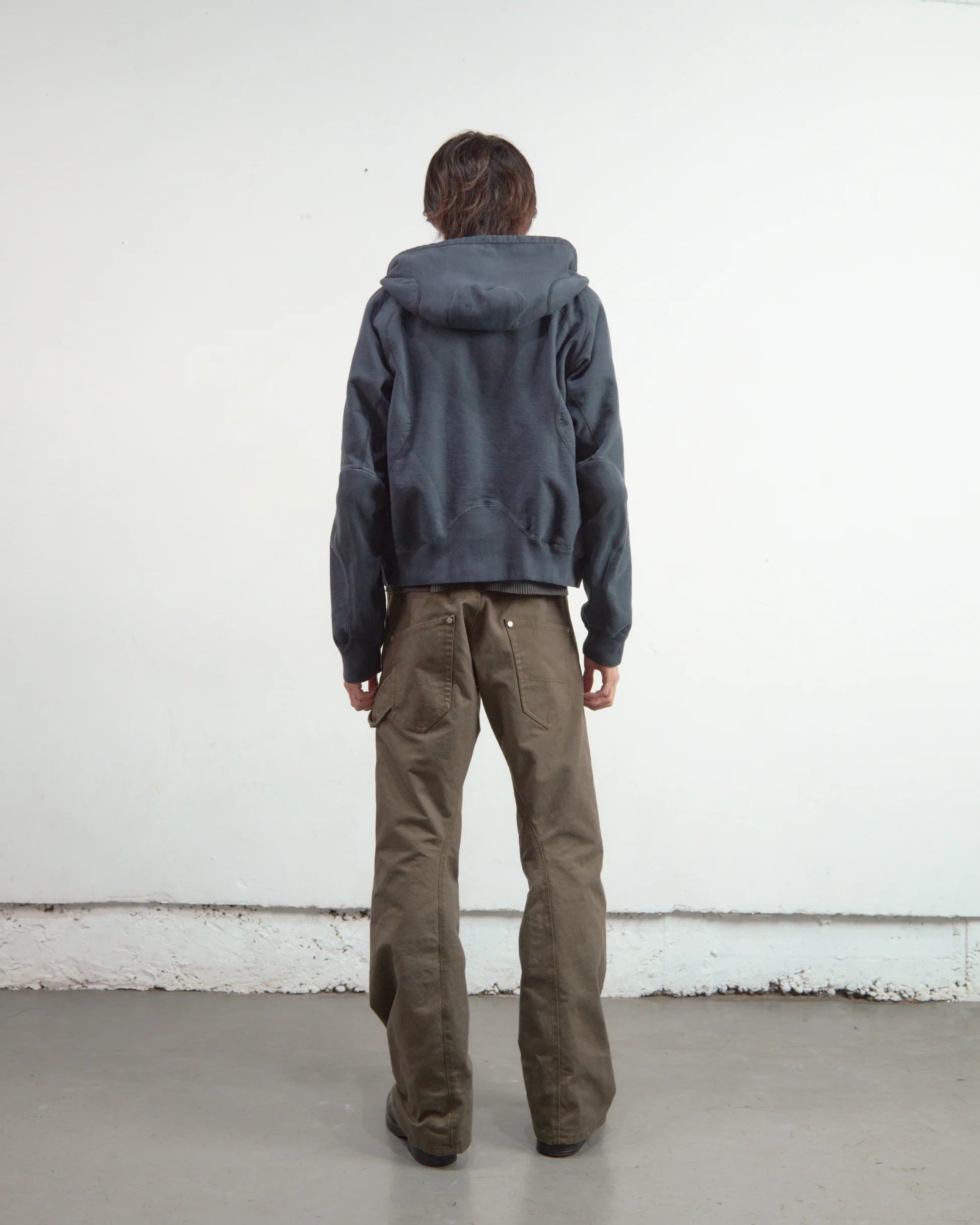 PANELED ZIP UP HOODIE NVRFRGT