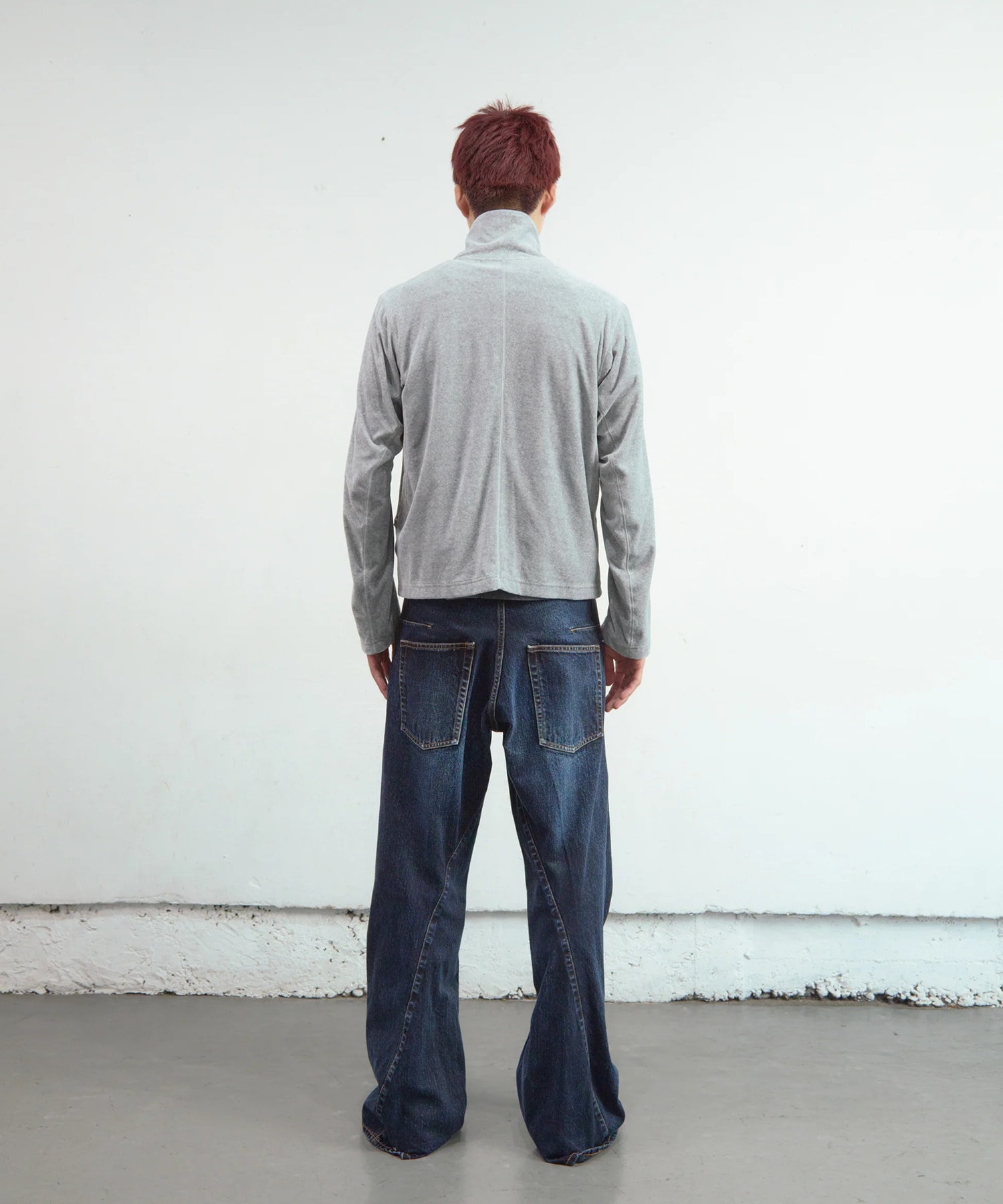 VELOUR ZIP UP TRACK TOP 