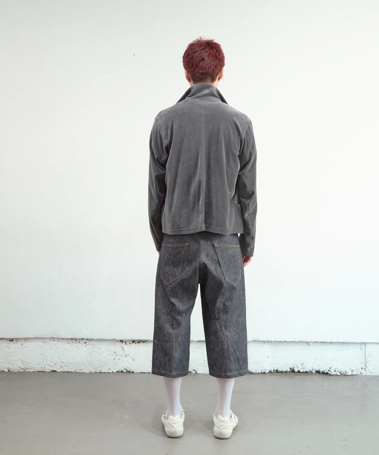 VELOUR ZIP UP TRACK TOP NVRFRGT