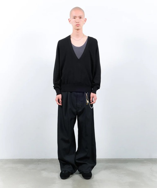 WIDE ONE TUCK STRAIGHT PANTS JieDa