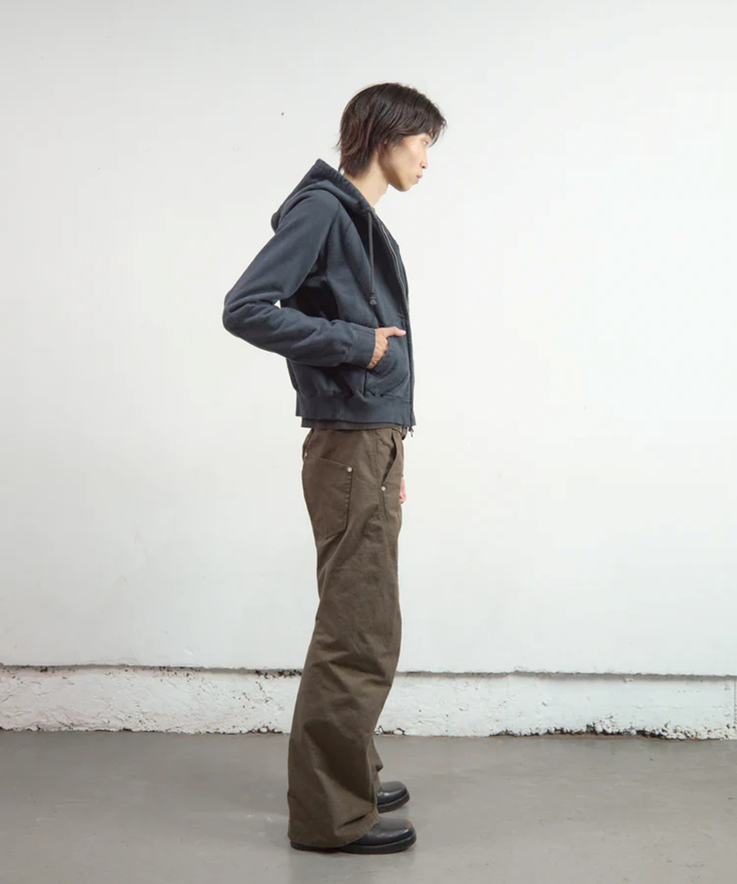 CURVED LEG DOUBLE KNEE WORK PANTS 