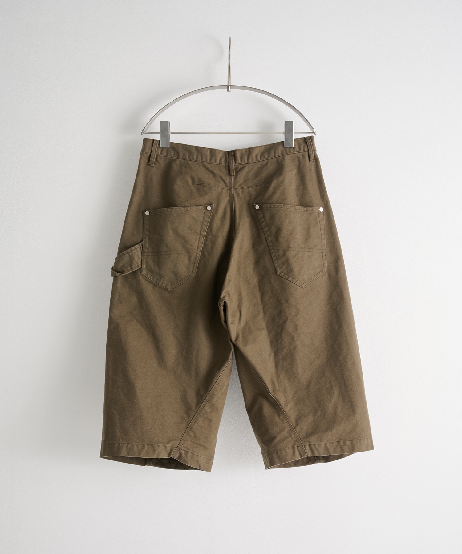 CURVED LEG DOUBLE KNEE WORK SHORT PANTS NVRFRGT