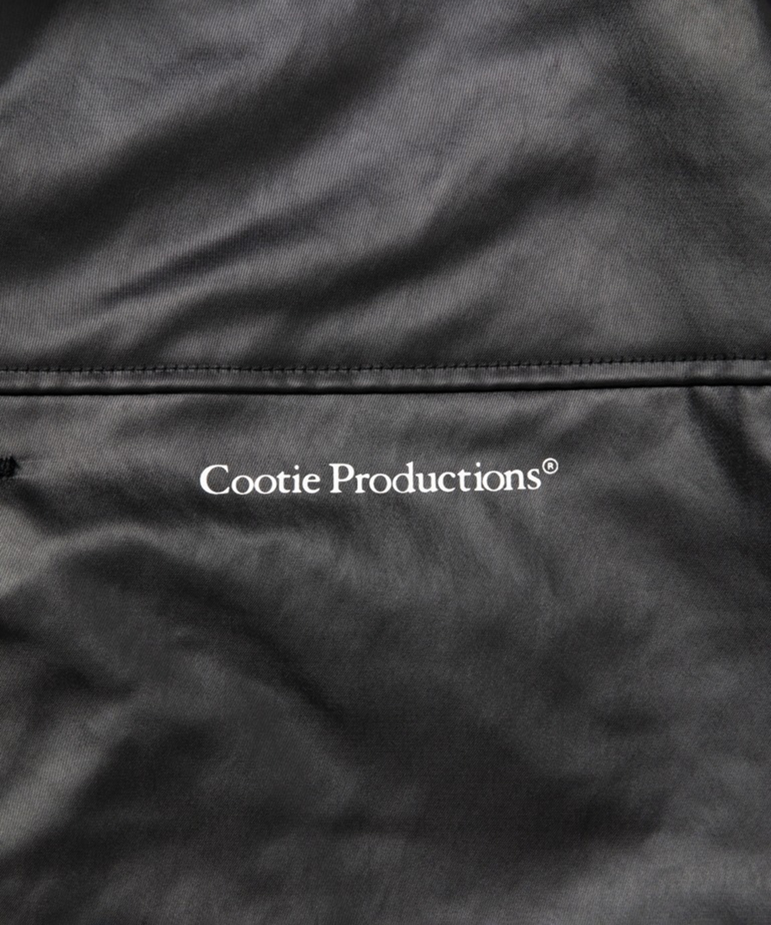 Damp Coated Satin Car Coat COOTIE PRODUCTIONS