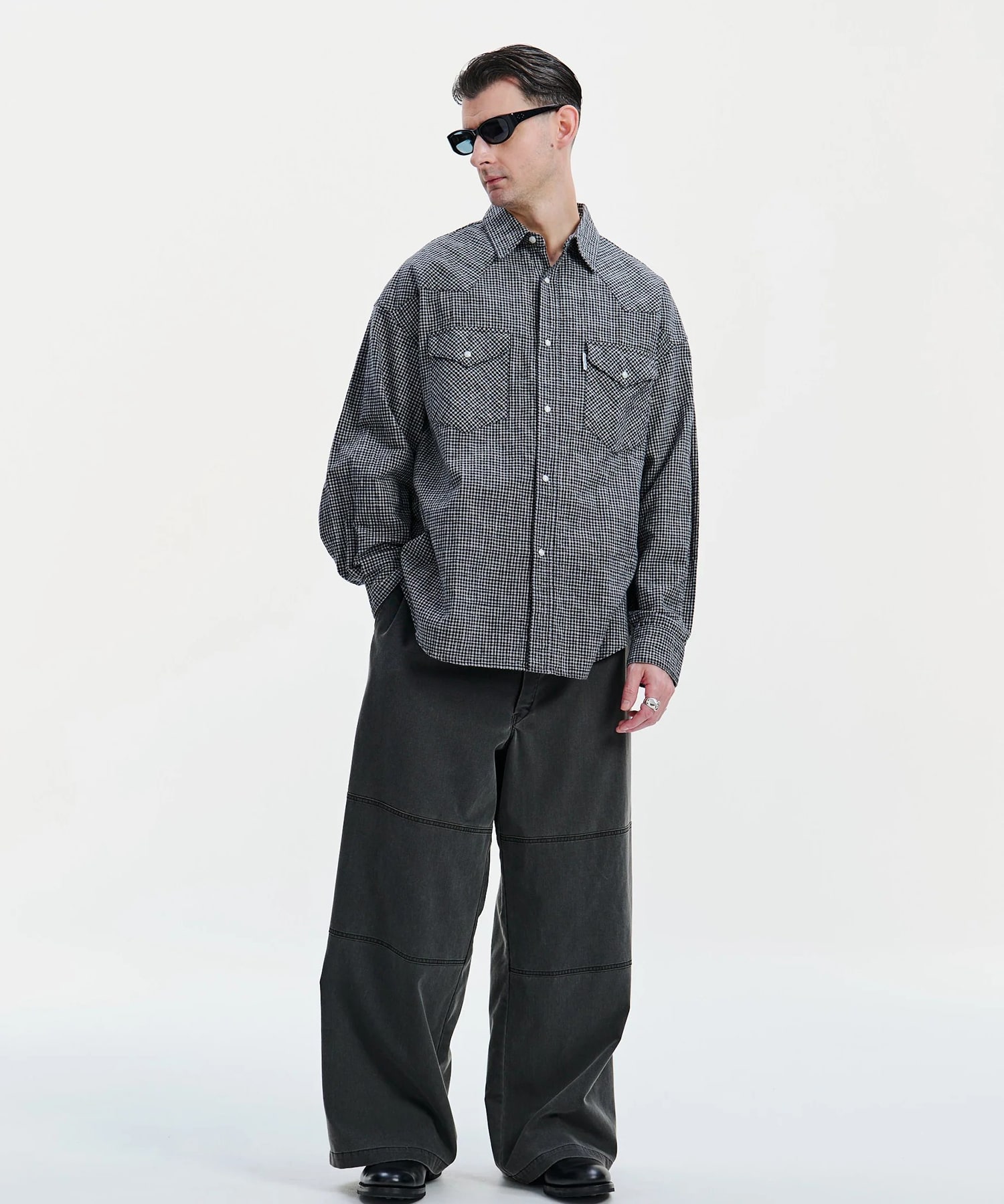 Dobby Gingham Check L/S Western Shirt COOTIE PRODUCTIONS
