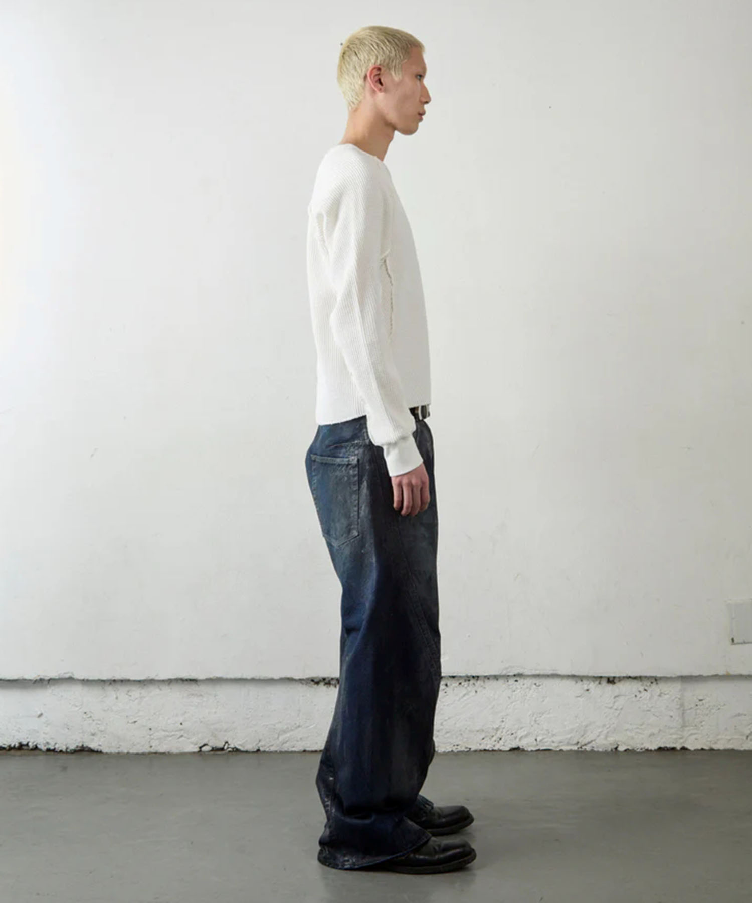 WAFFLE THERMAL LONG SLEEVE T?SHIRT NVRFRGT