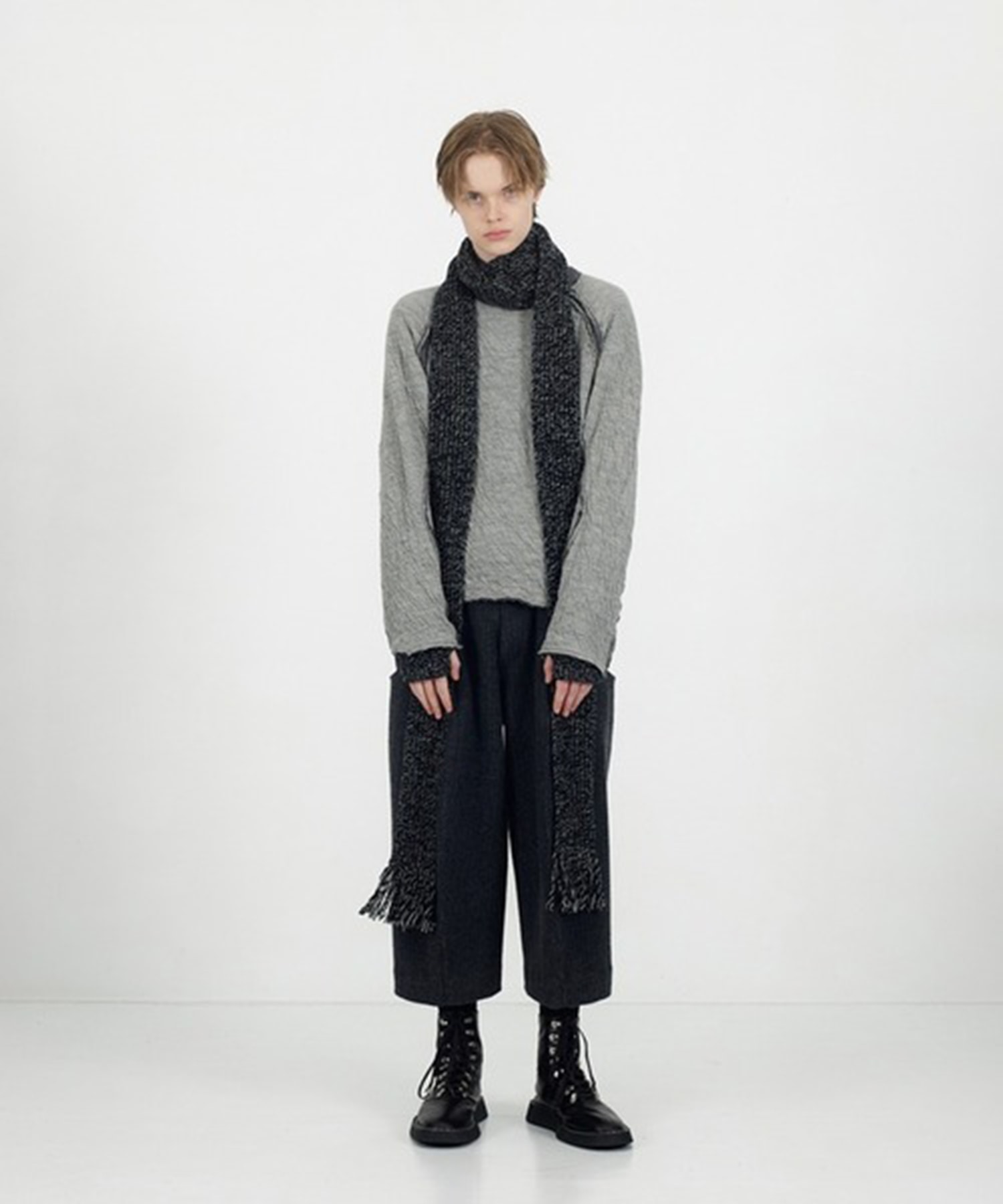 復刻別注 PANELED LONG SLEEVE T SHIRT NVRFRGT