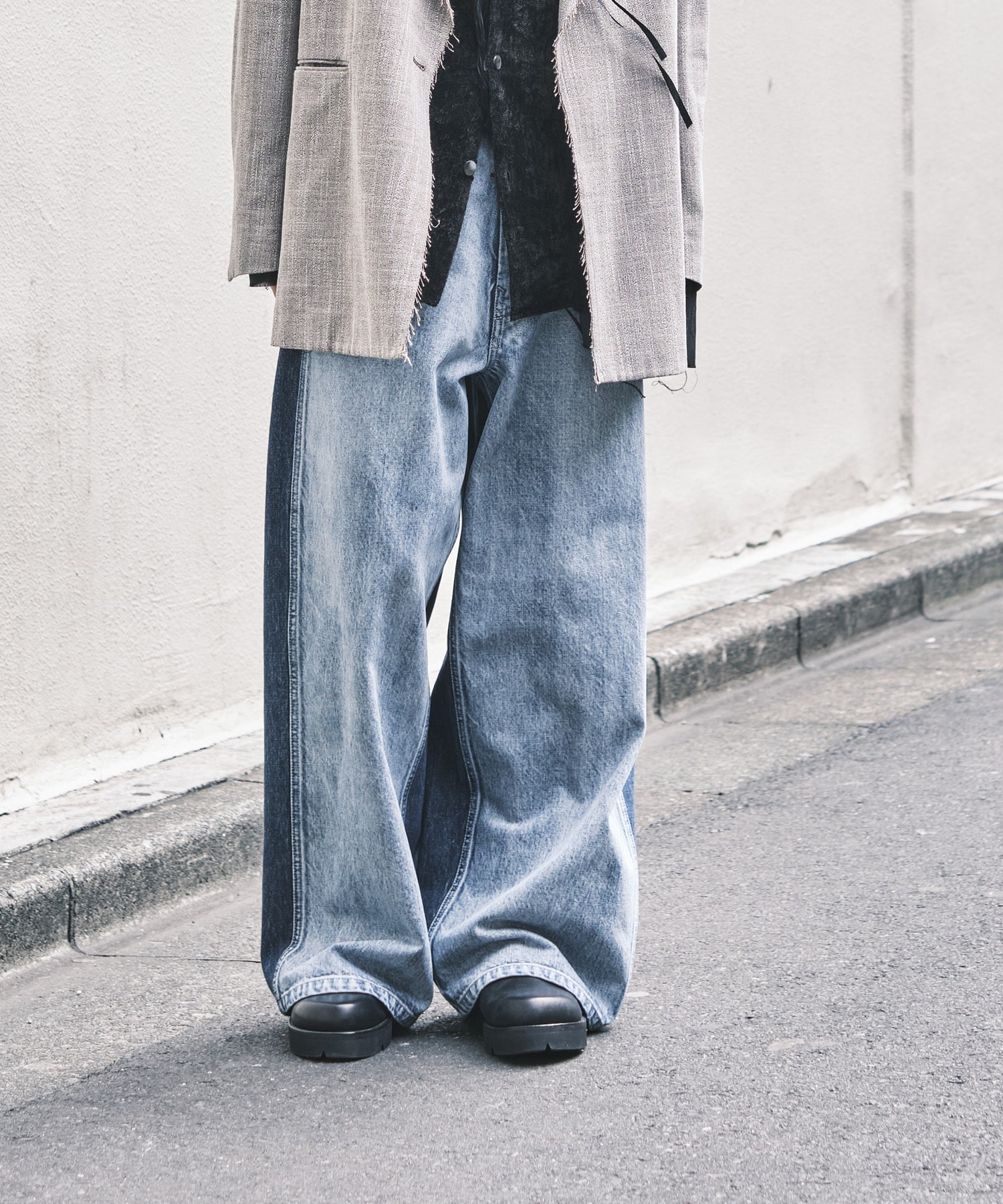 Two-tone Denim Back Adjust PT Nomat