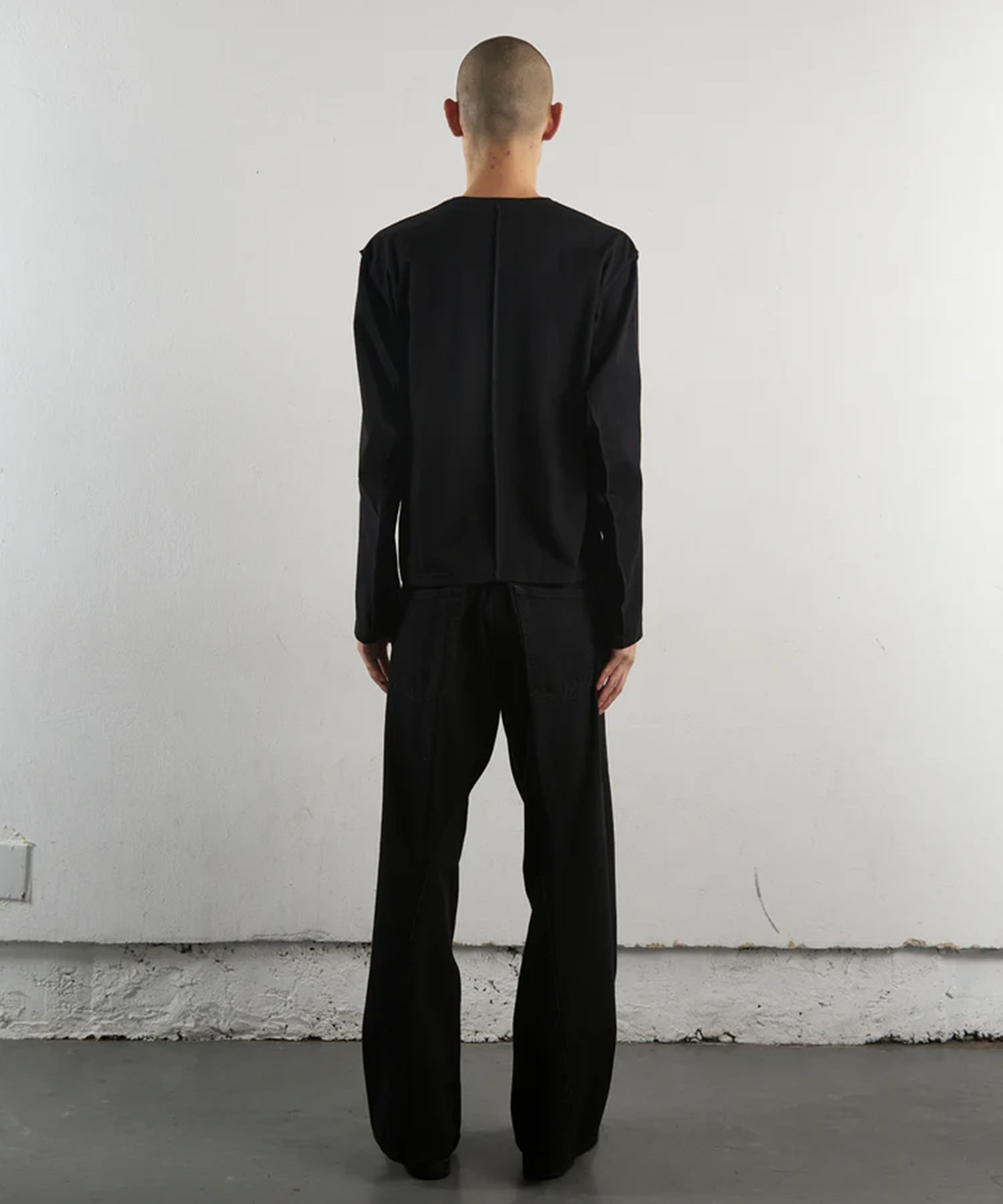 3D TWISTED WIDE LEG JEANS NVRFRGT