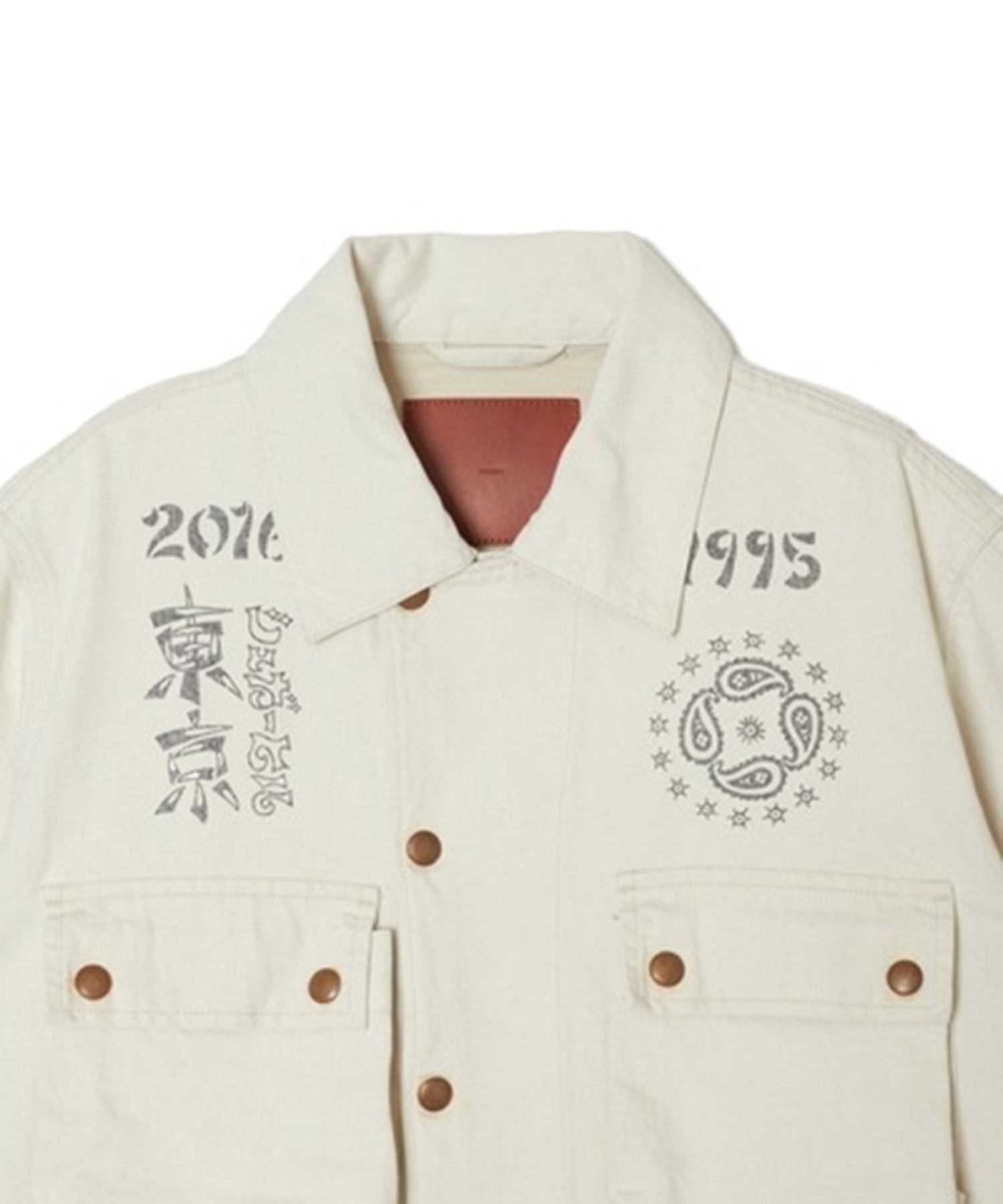 TATTOO FLASH PRINT POCKET DENIM JACKET SUGARHILL