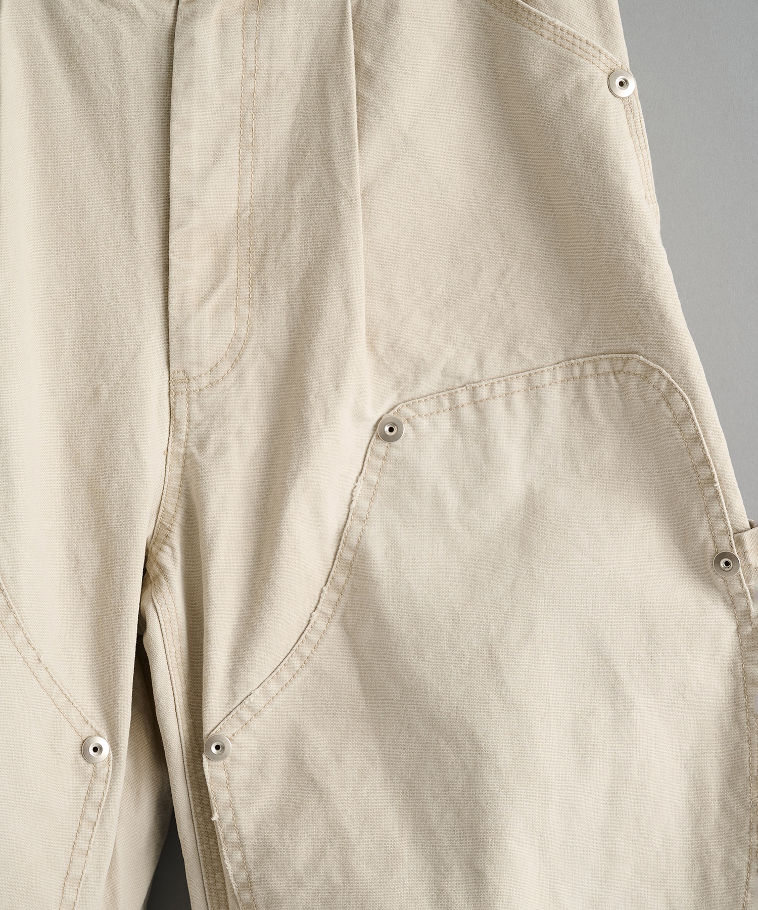 duck double knee curved leg pants CONZ